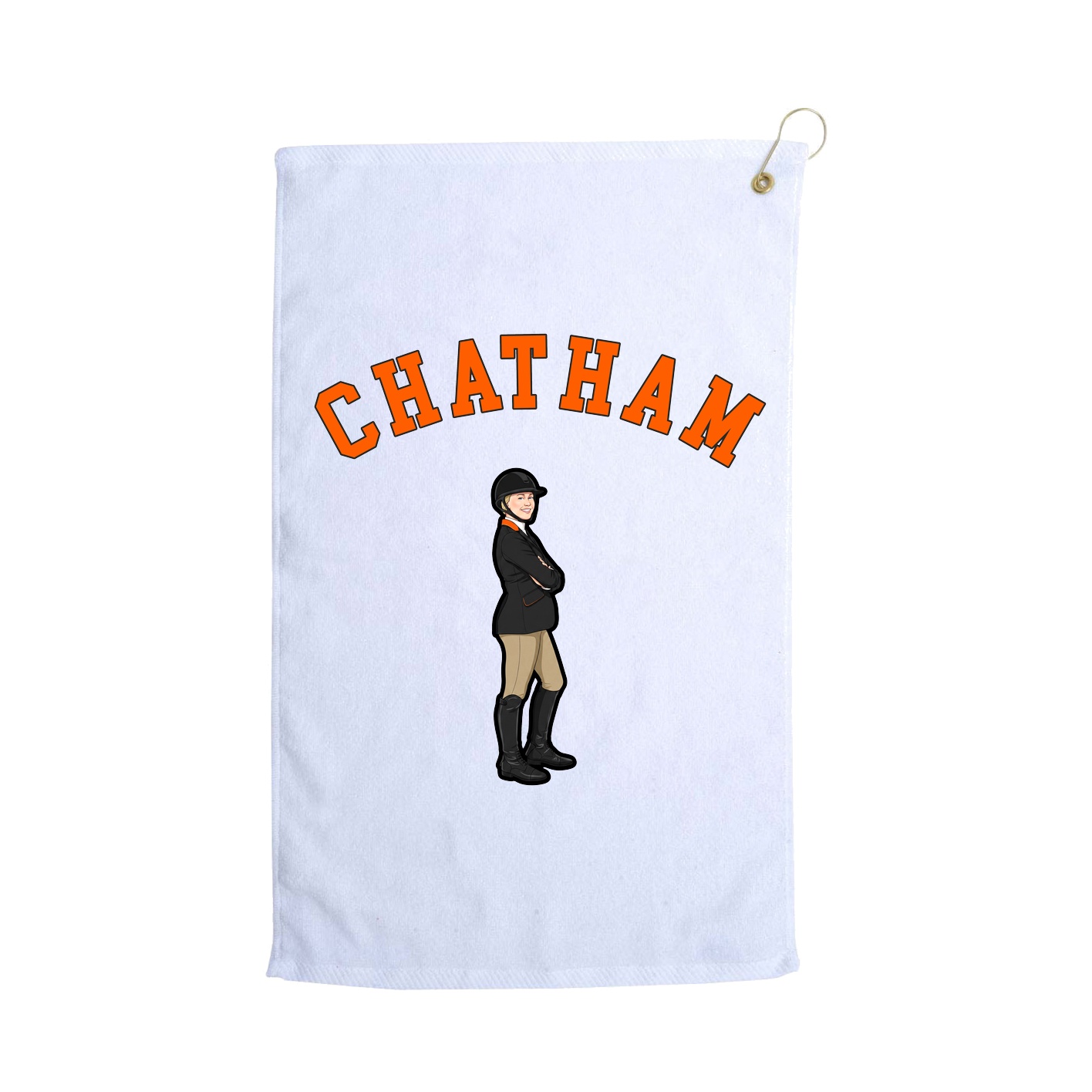 Golf Towel — Shirsey Arch in White