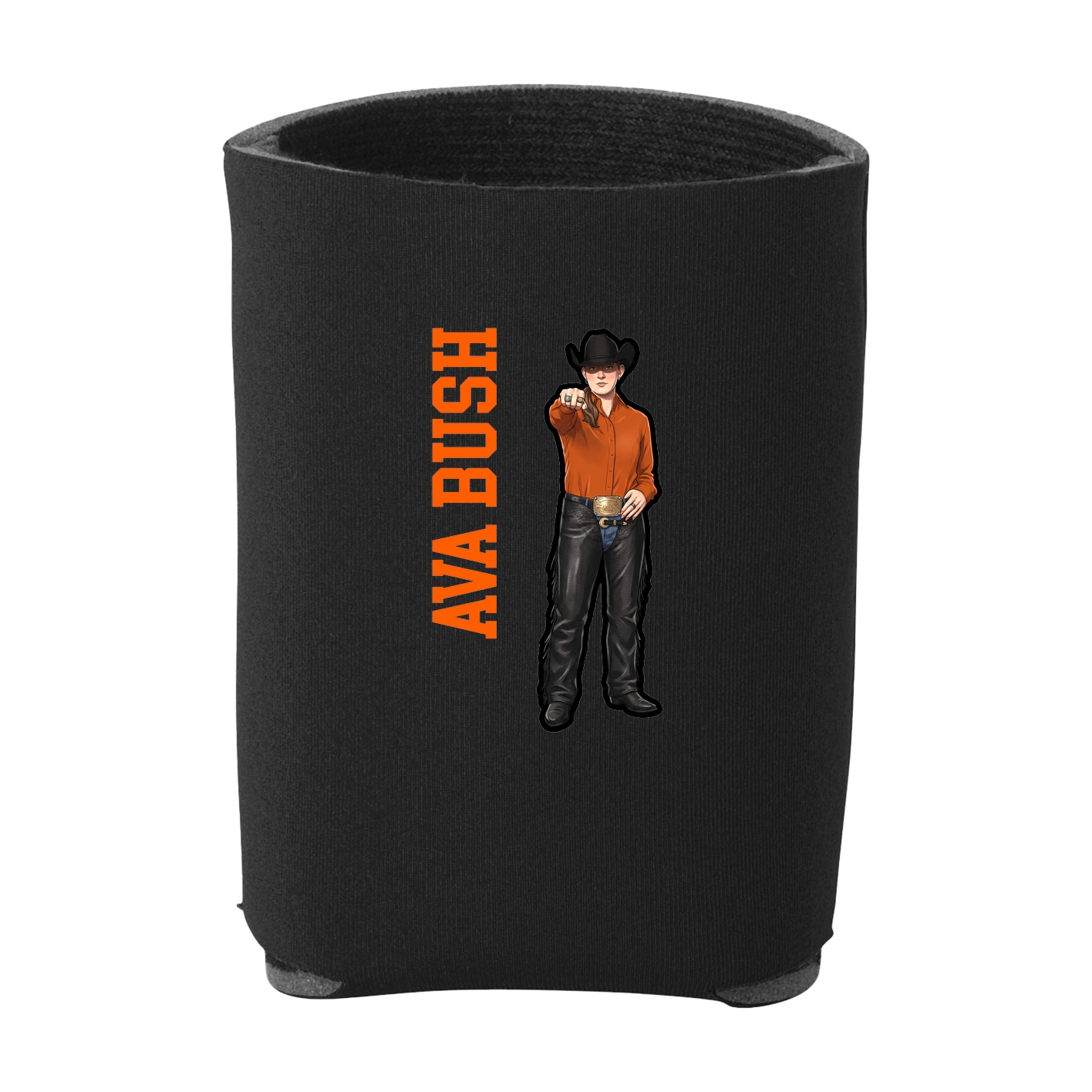 Can Holder — Name Vertical in Black