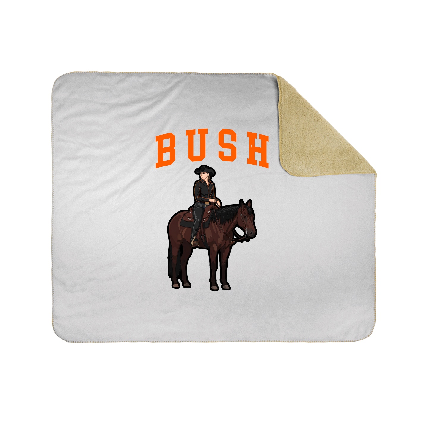 Throw Blanket — Shirsey in White