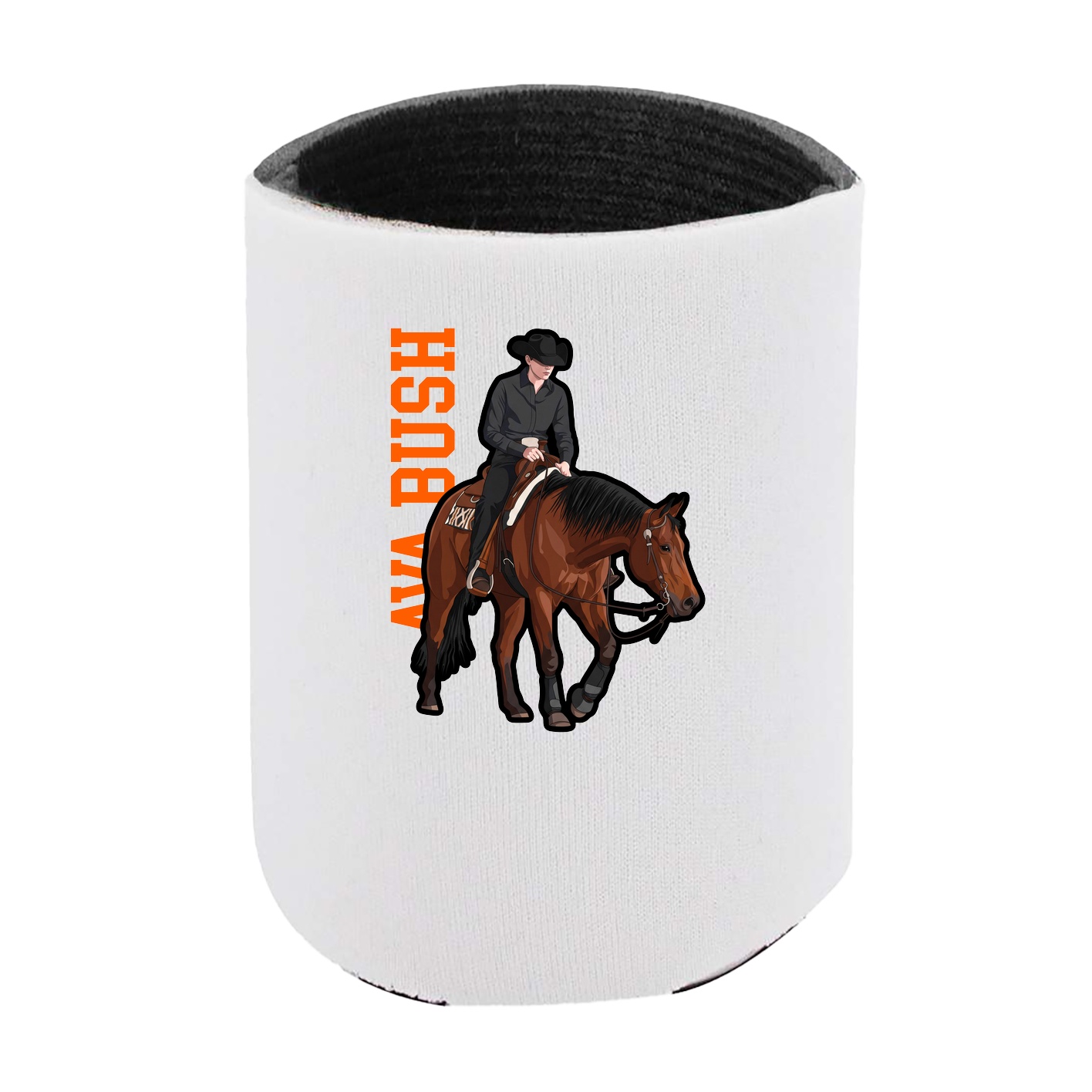 Can Holder — Name Vertical in White