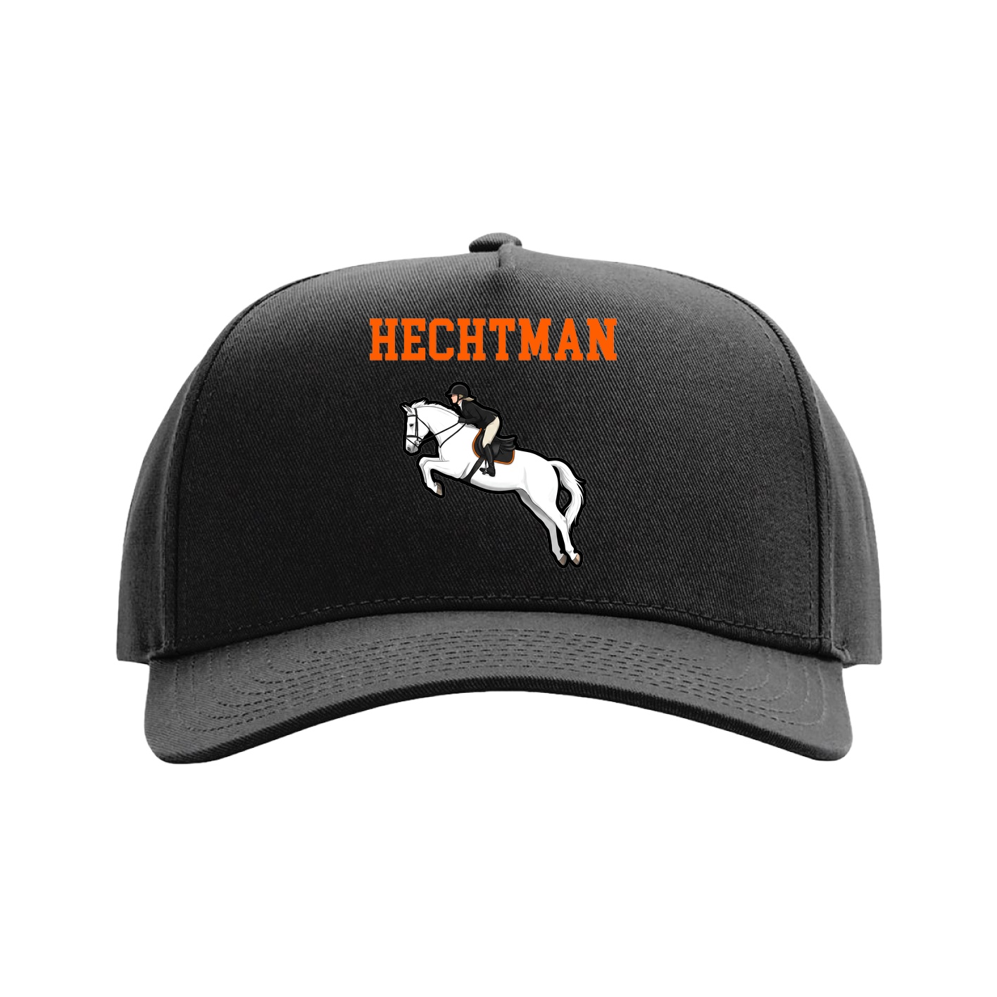 Full Fabric Five-Panel Champ Cap — Shirsey in Black