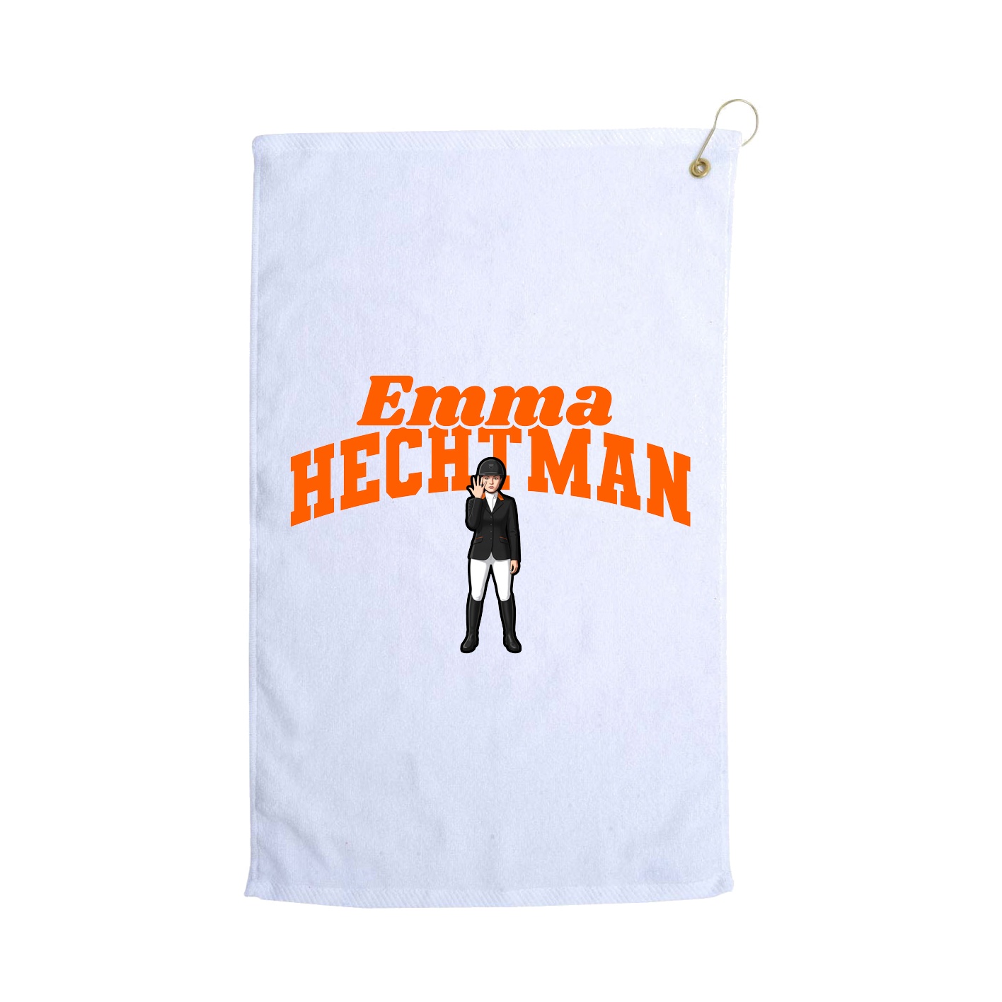 Golf Towel — Signature Arch in White