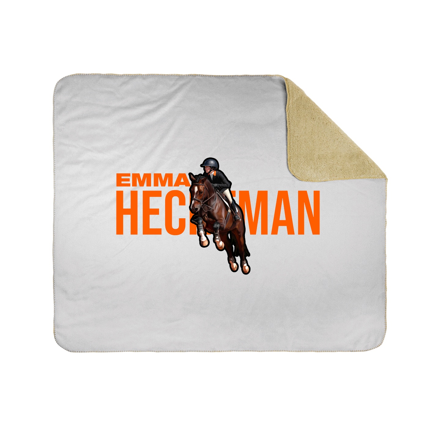 Throw Blanket — Player Name in White