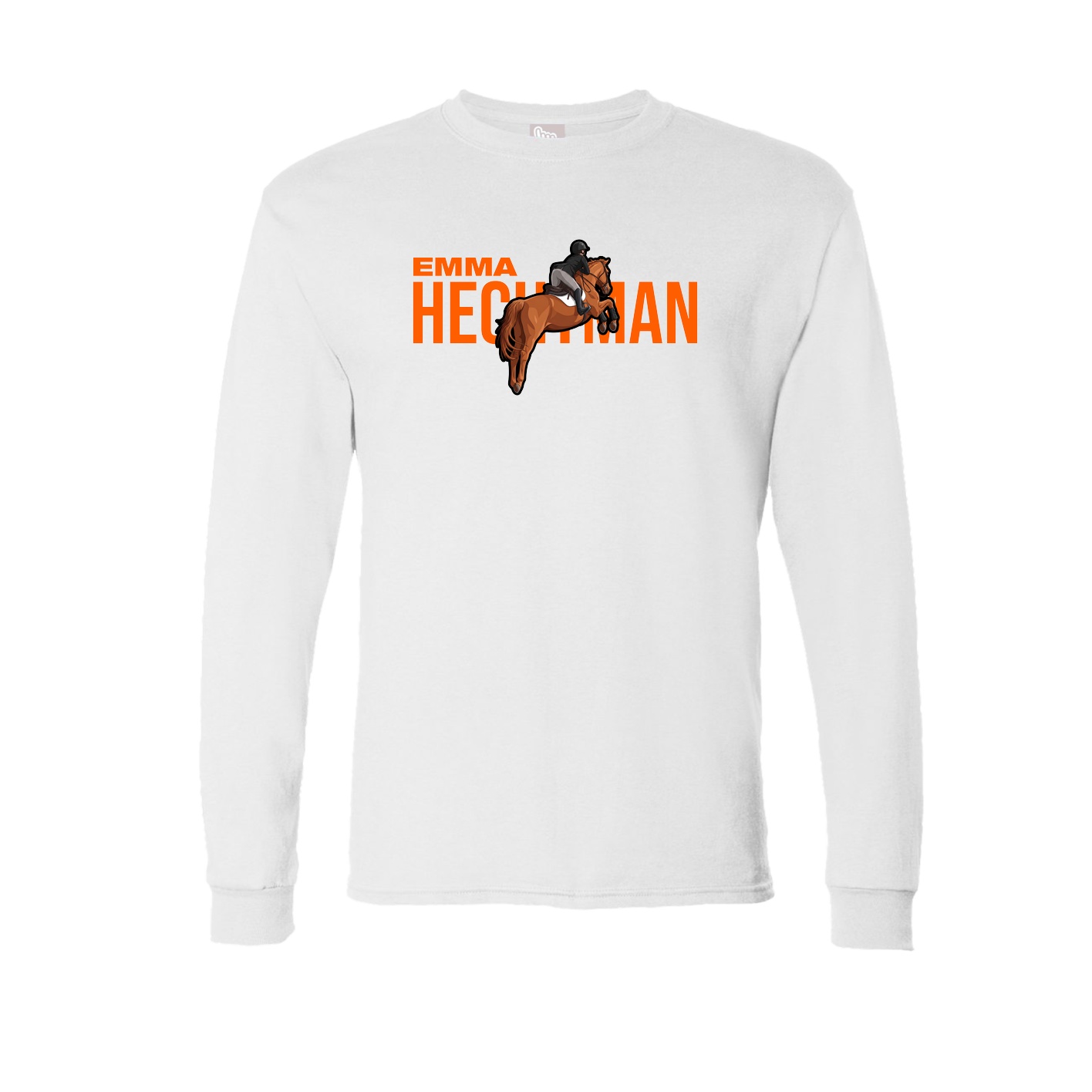 Long Sleeve Tee — Player Name in White