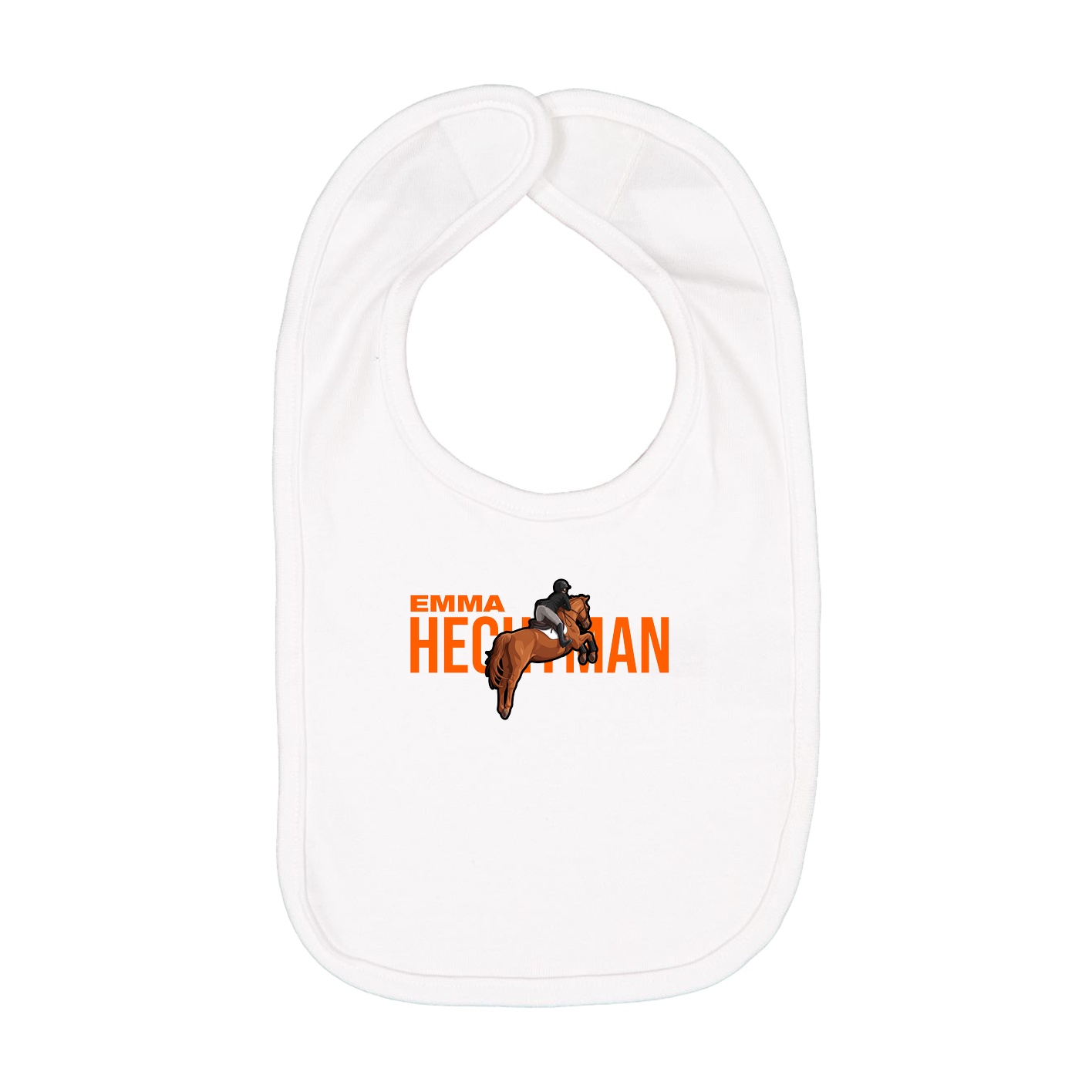 Infant Bib — Player Name in White