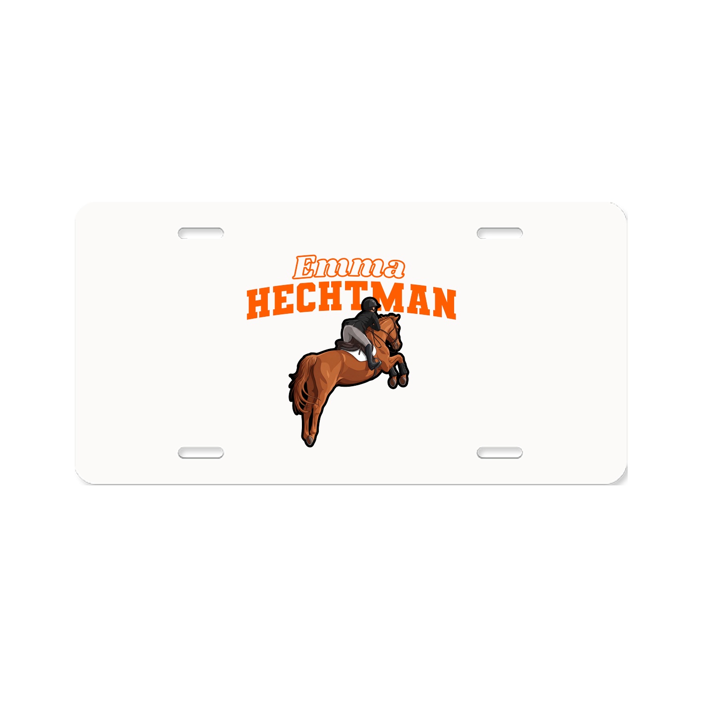 License Plate — Name Arch in Classic