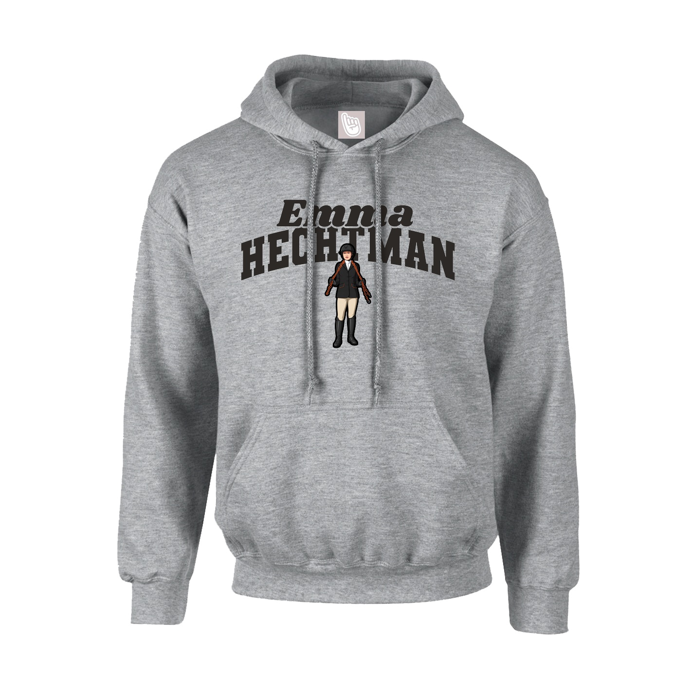 Youth Hoodie — Signature Arch in Grey