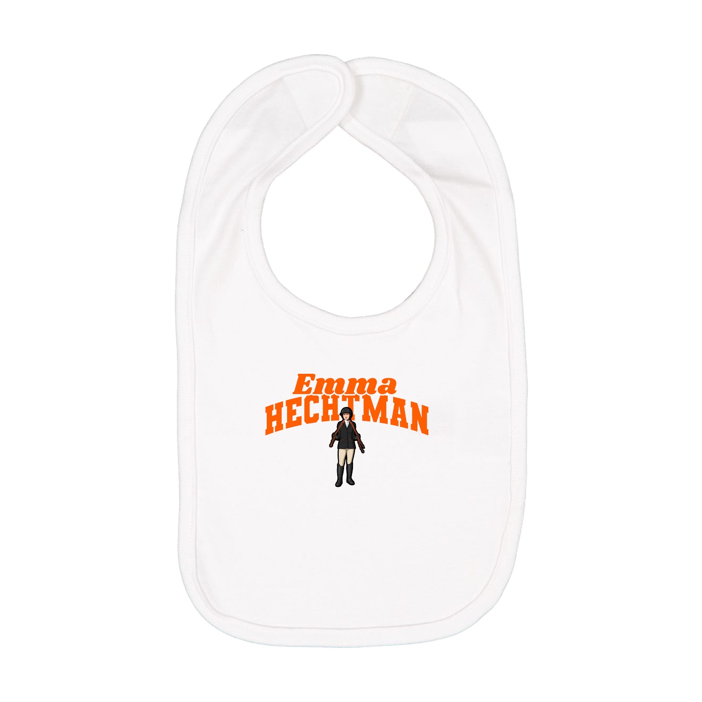 Infant Bib — Signature Arch in White