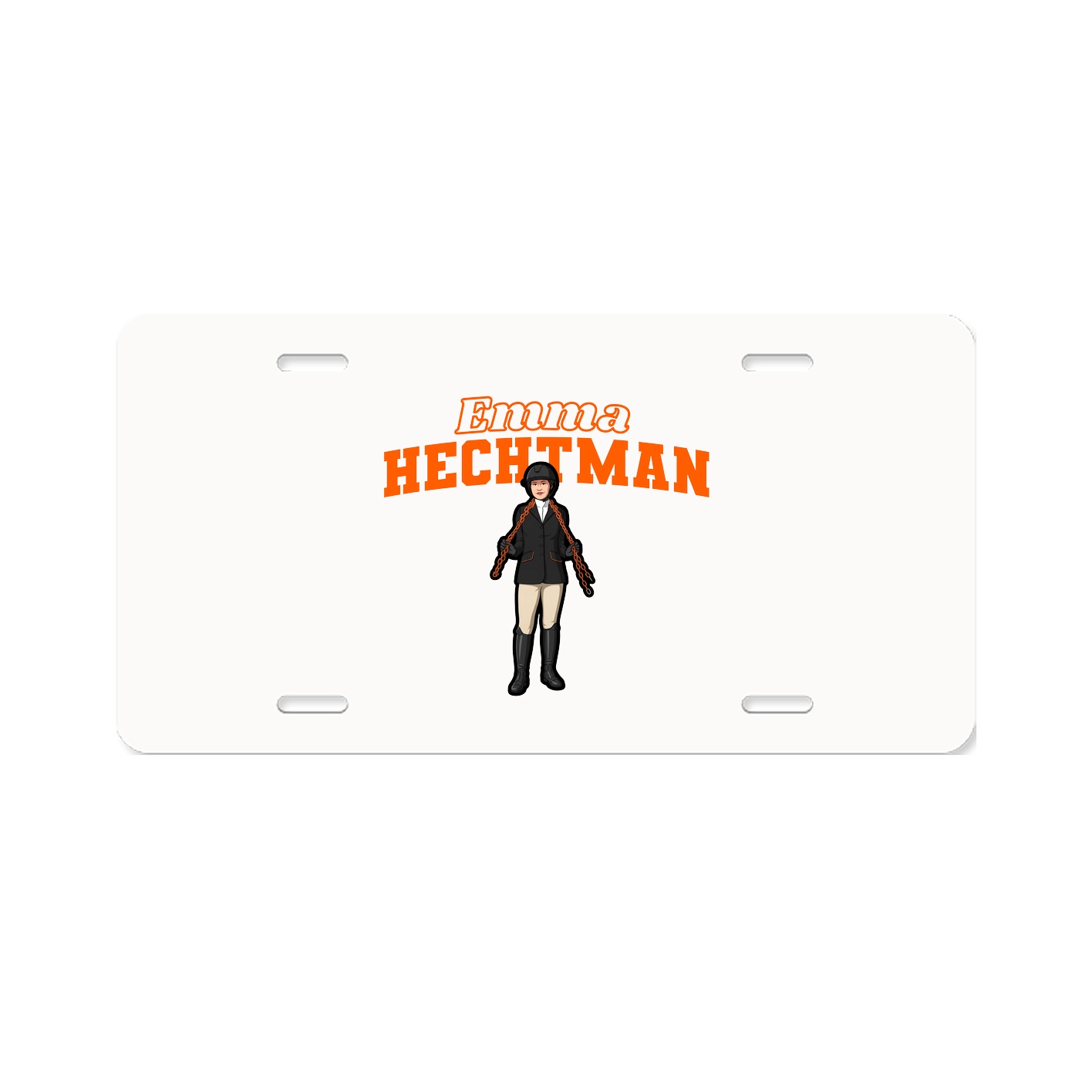 License Plate — Name Arch in Classic
