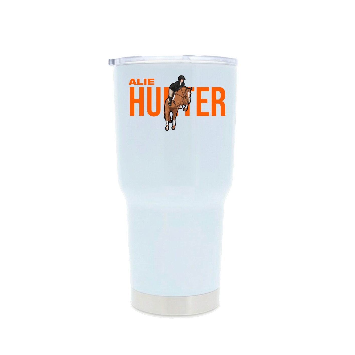 30oz Stainless Steel Tumbler — Player Name in White