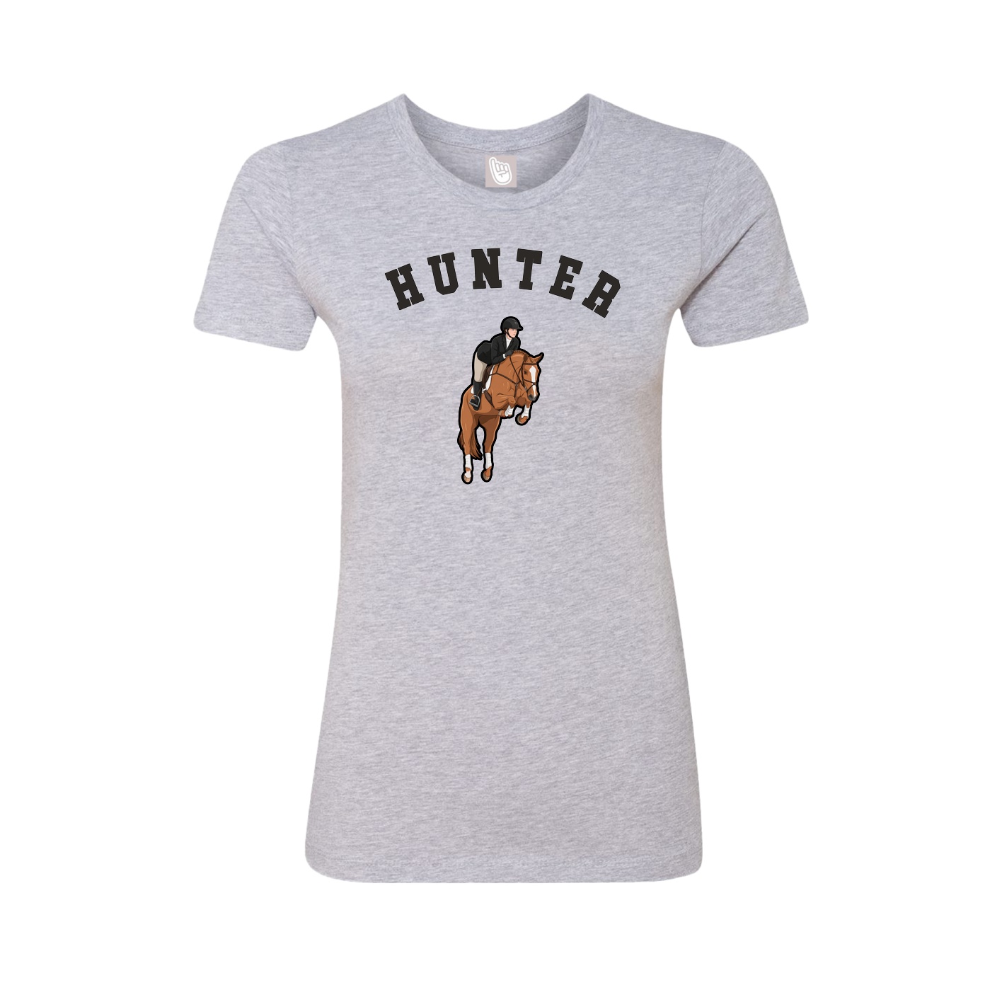 Fitted Women's Tee — Shirsey Arch in Grey