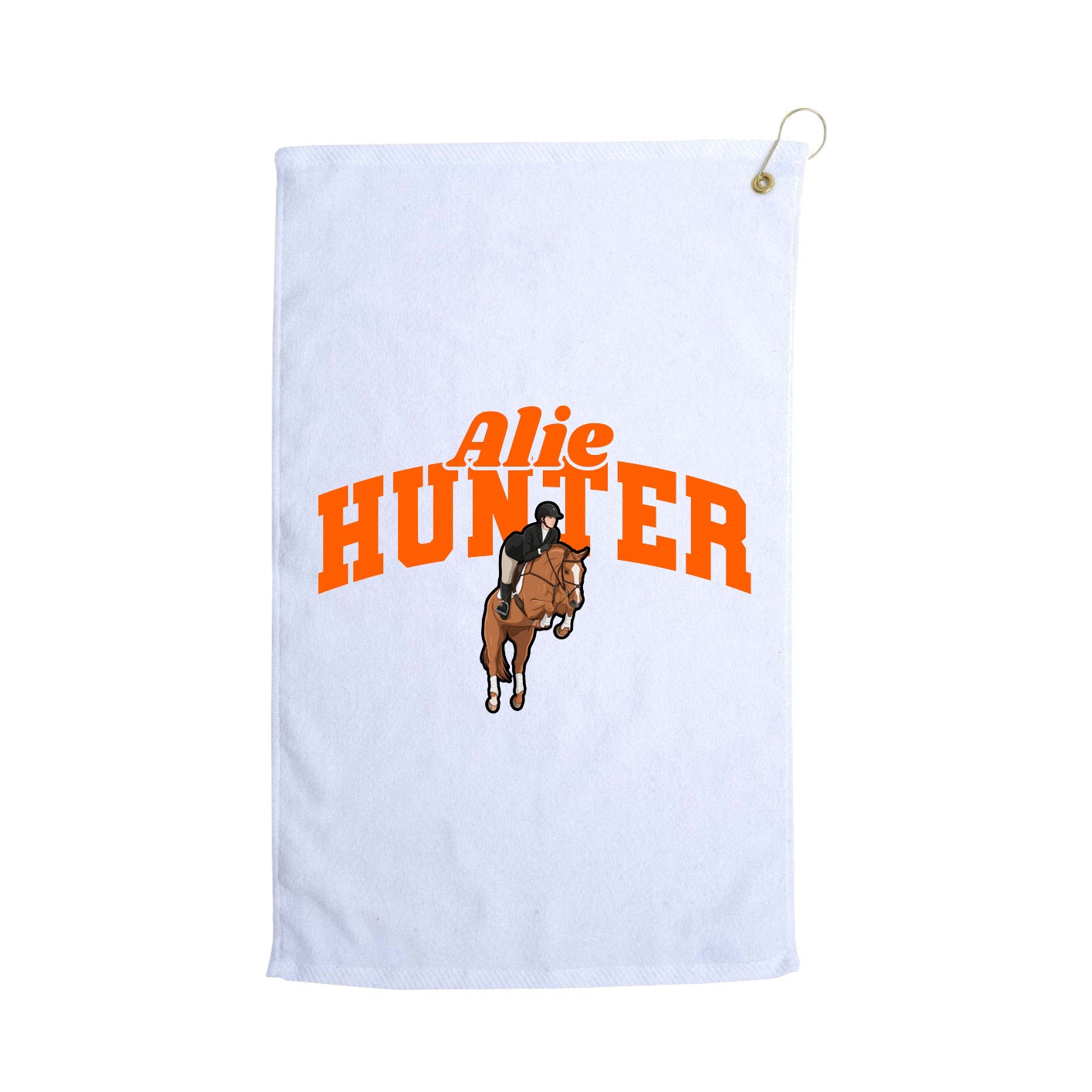 Golf Towel — Signature Arch in White