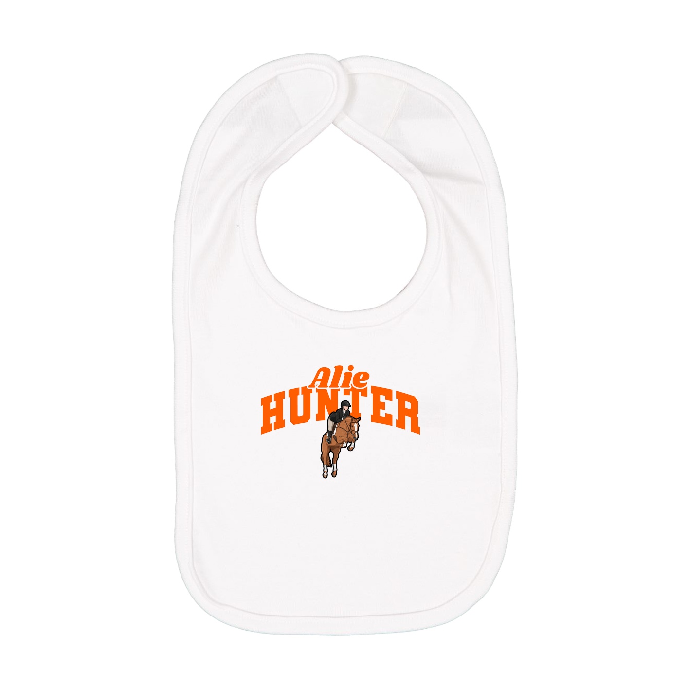 Infant Bib — Signature Arch in White