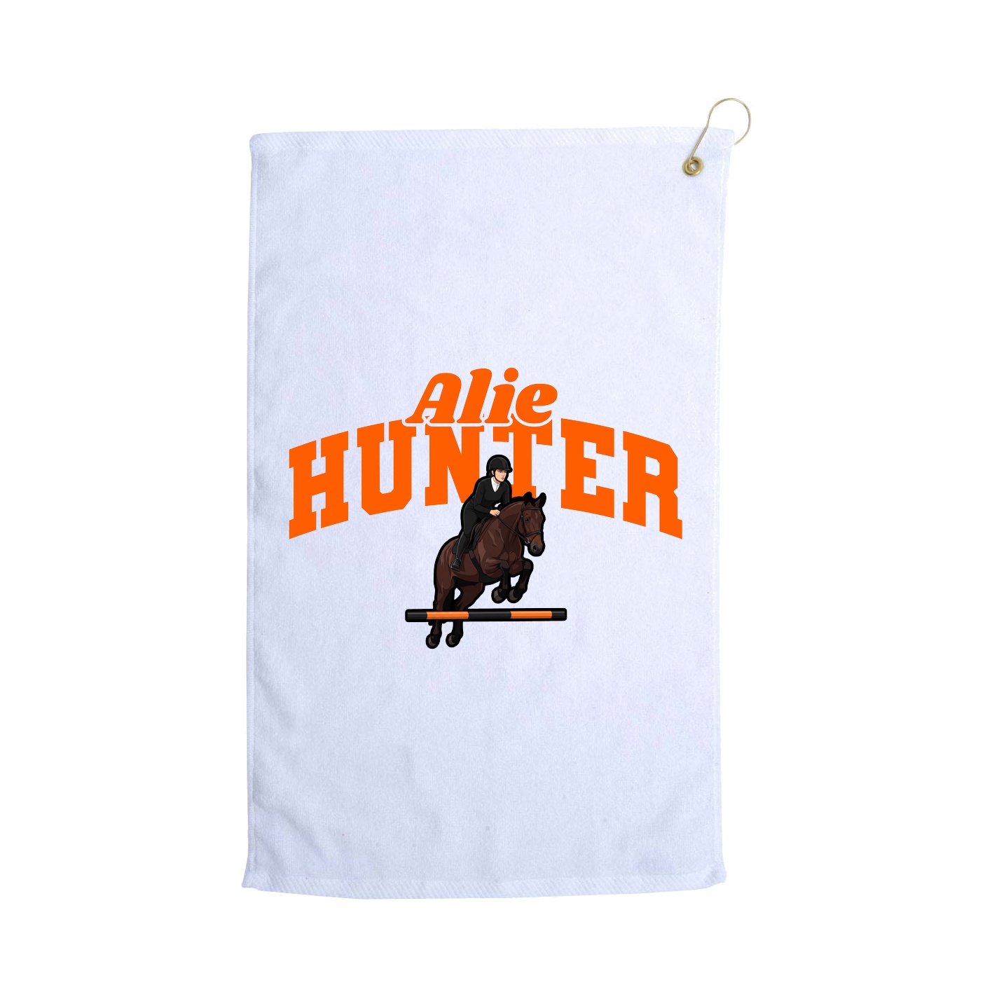 Golf Towel — Signature Arch in White