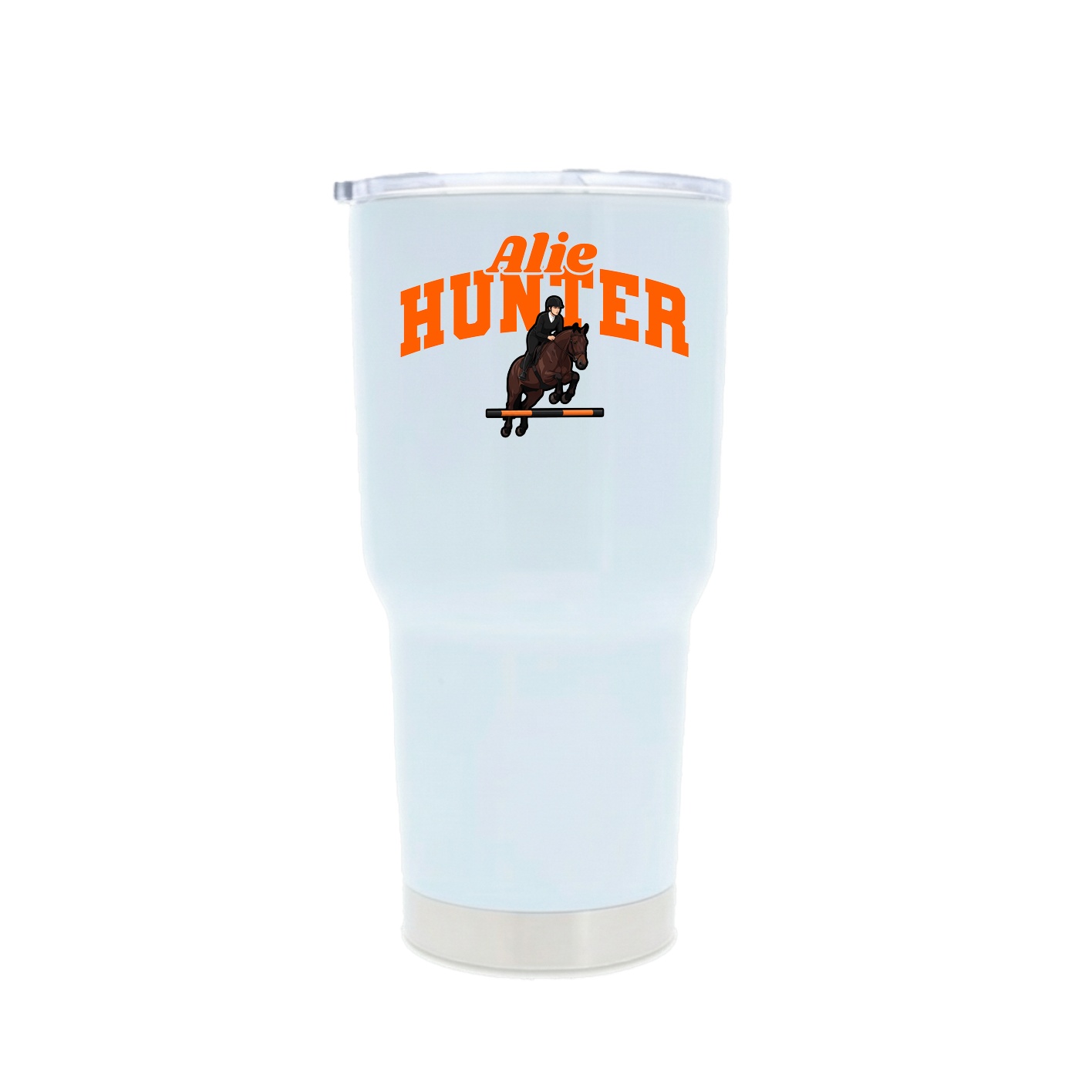 30oz Stainless Steel Tumbler — Signature Arch in White
