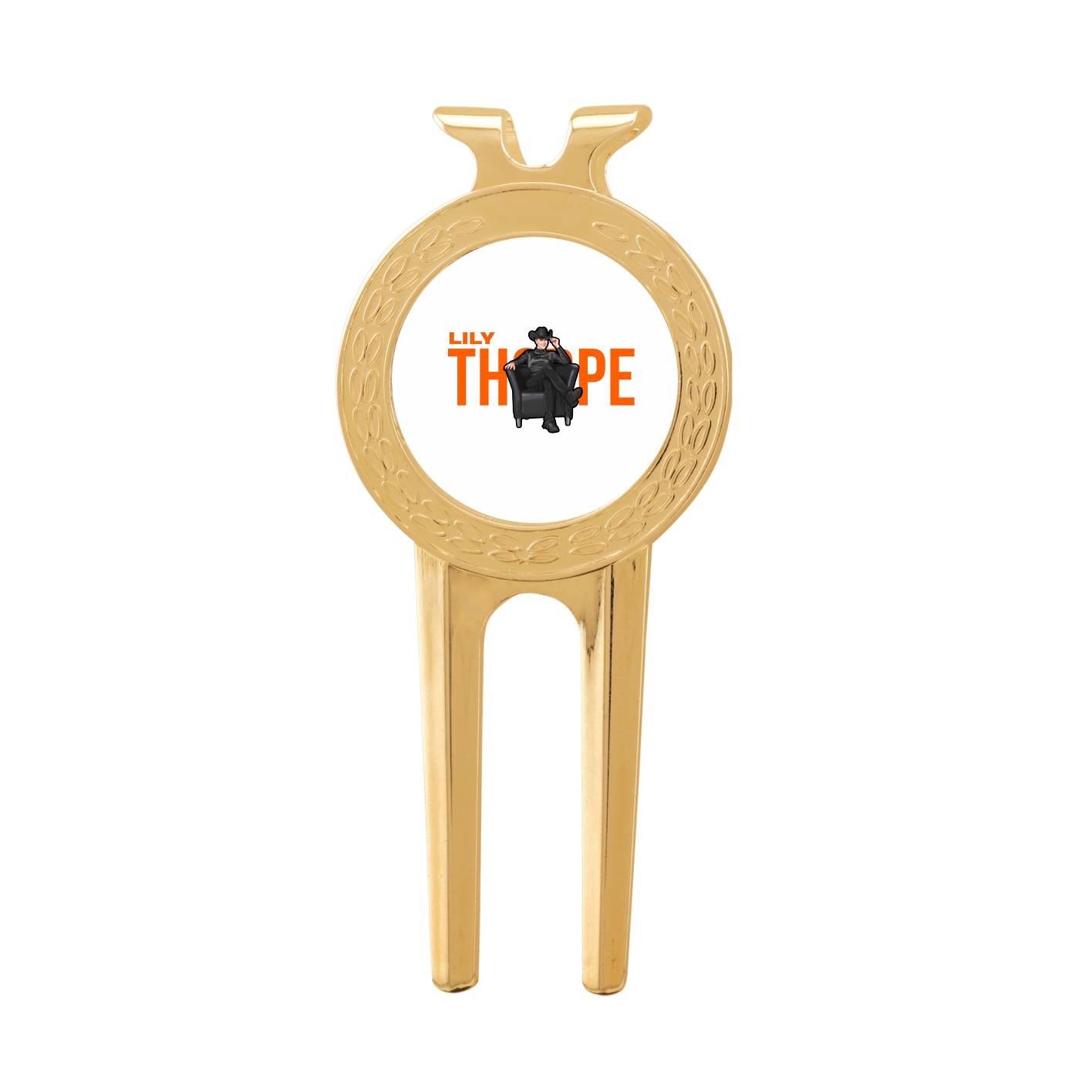 Divot Tool with Ball Marker — Player Name in Classic