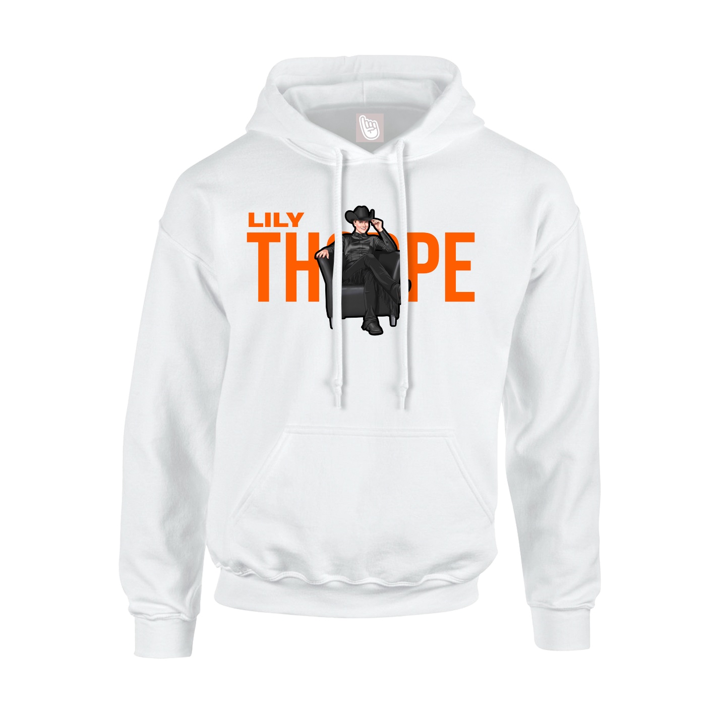 Youth Hoodie — Player Name in White