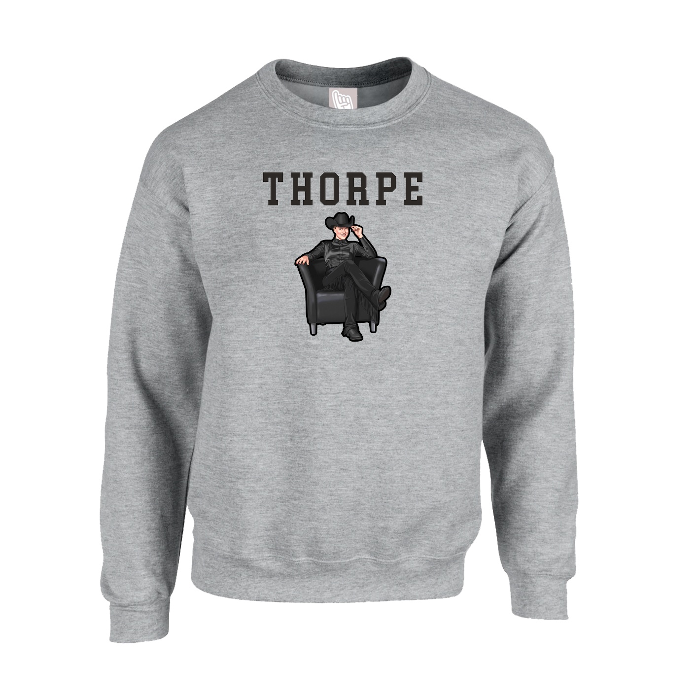 Fleece Crew — Shirsey in Grey