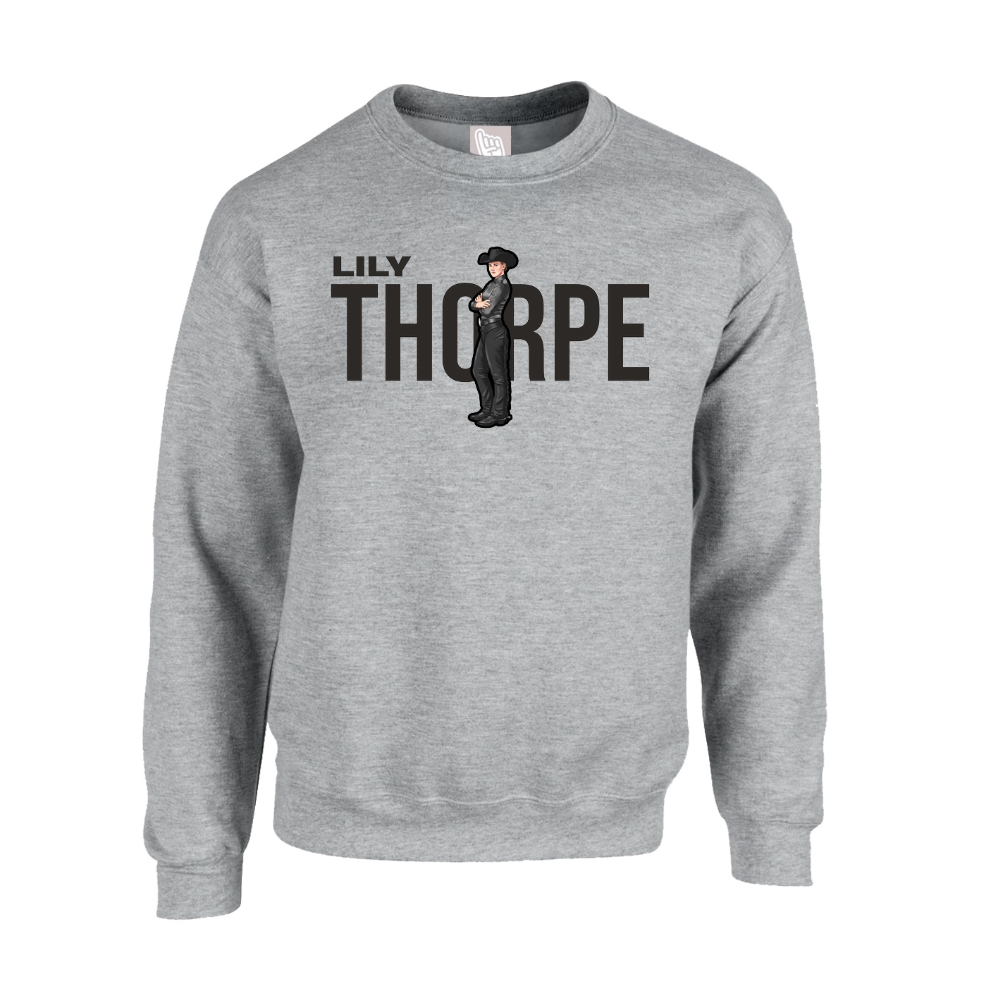 Fleece Crew — Player Name in Grey
