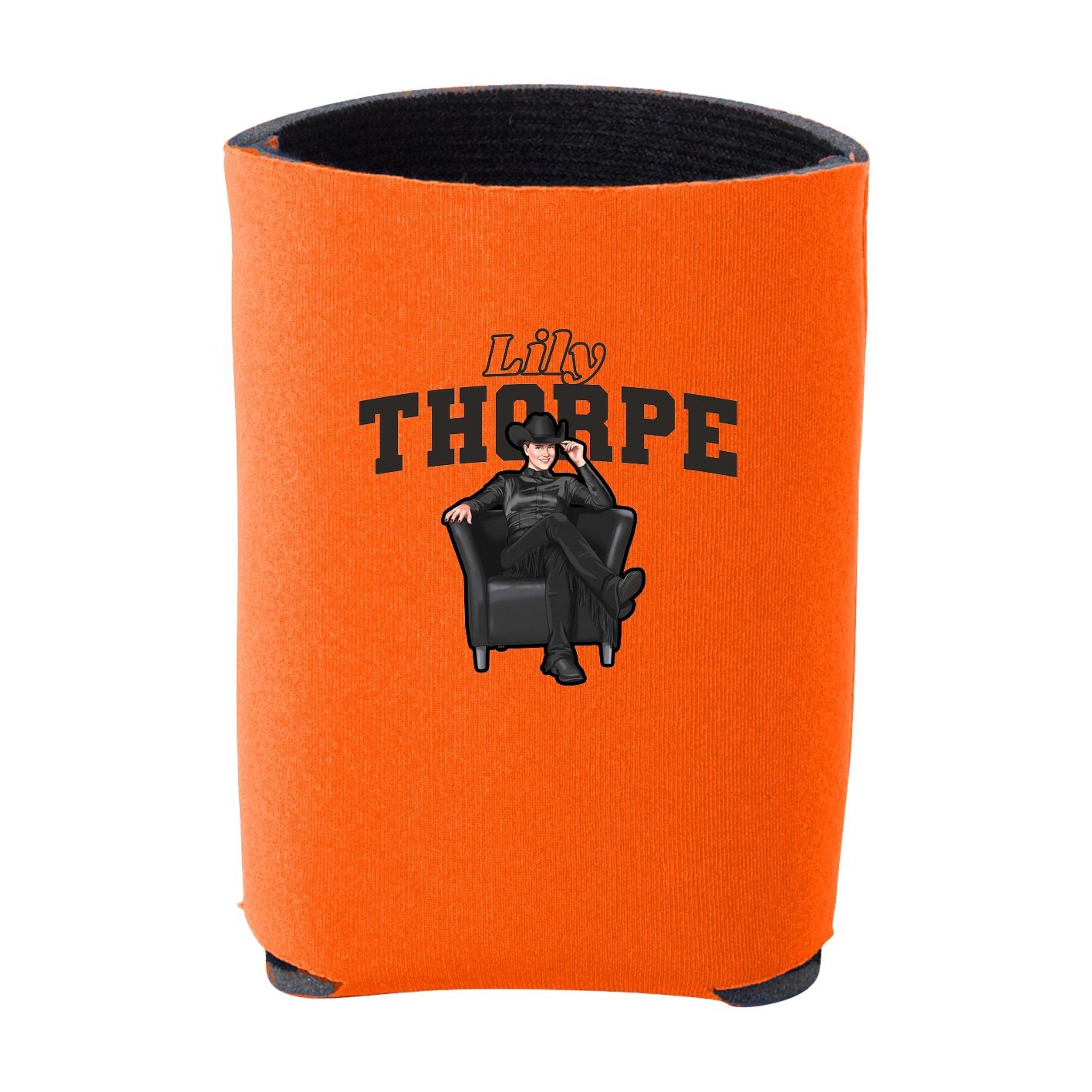 Can Holder — Name Arch in Orange