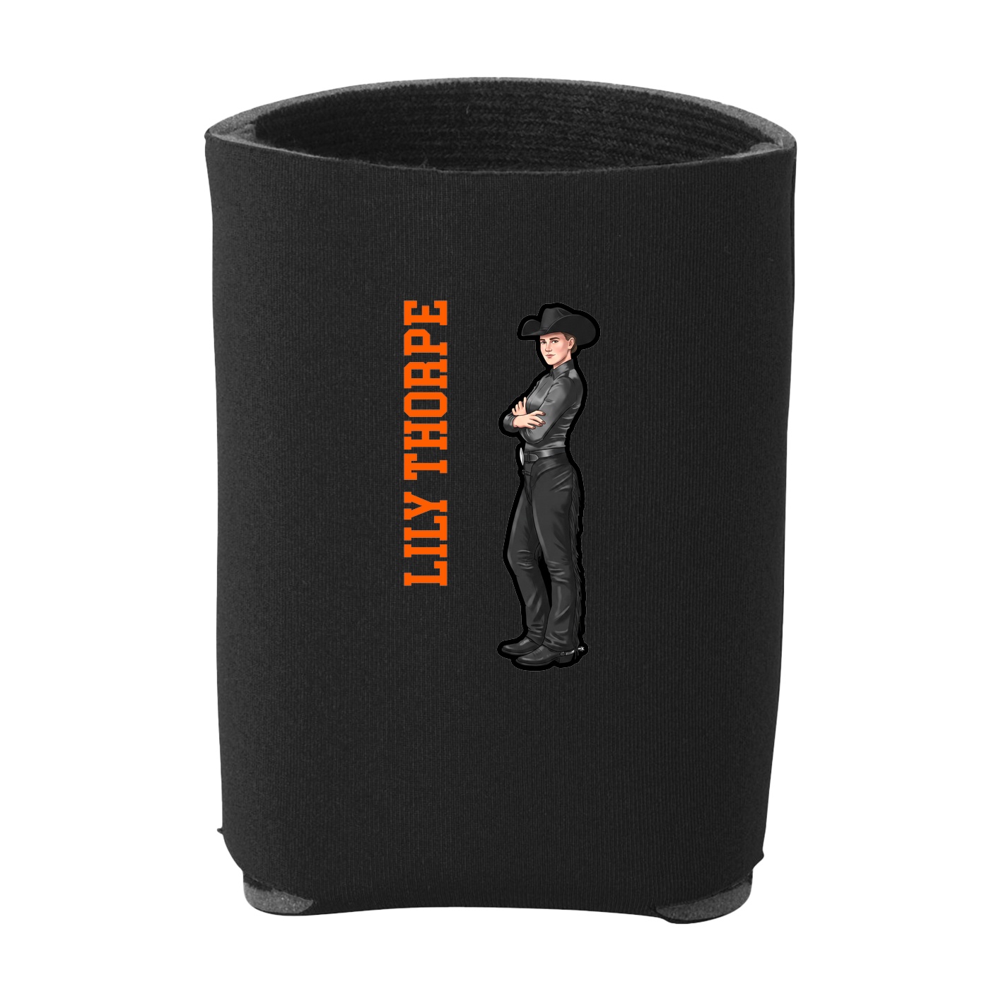 Can Holder — Name Vertical in Black