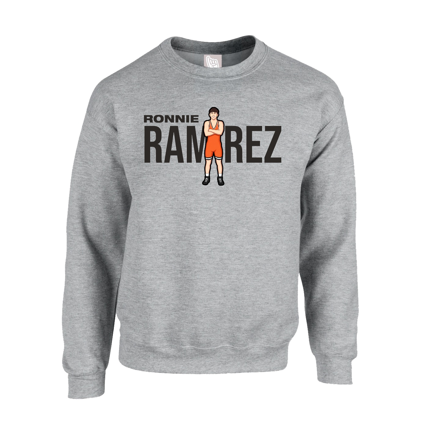 Fleece Crew — Player Name in Grey
