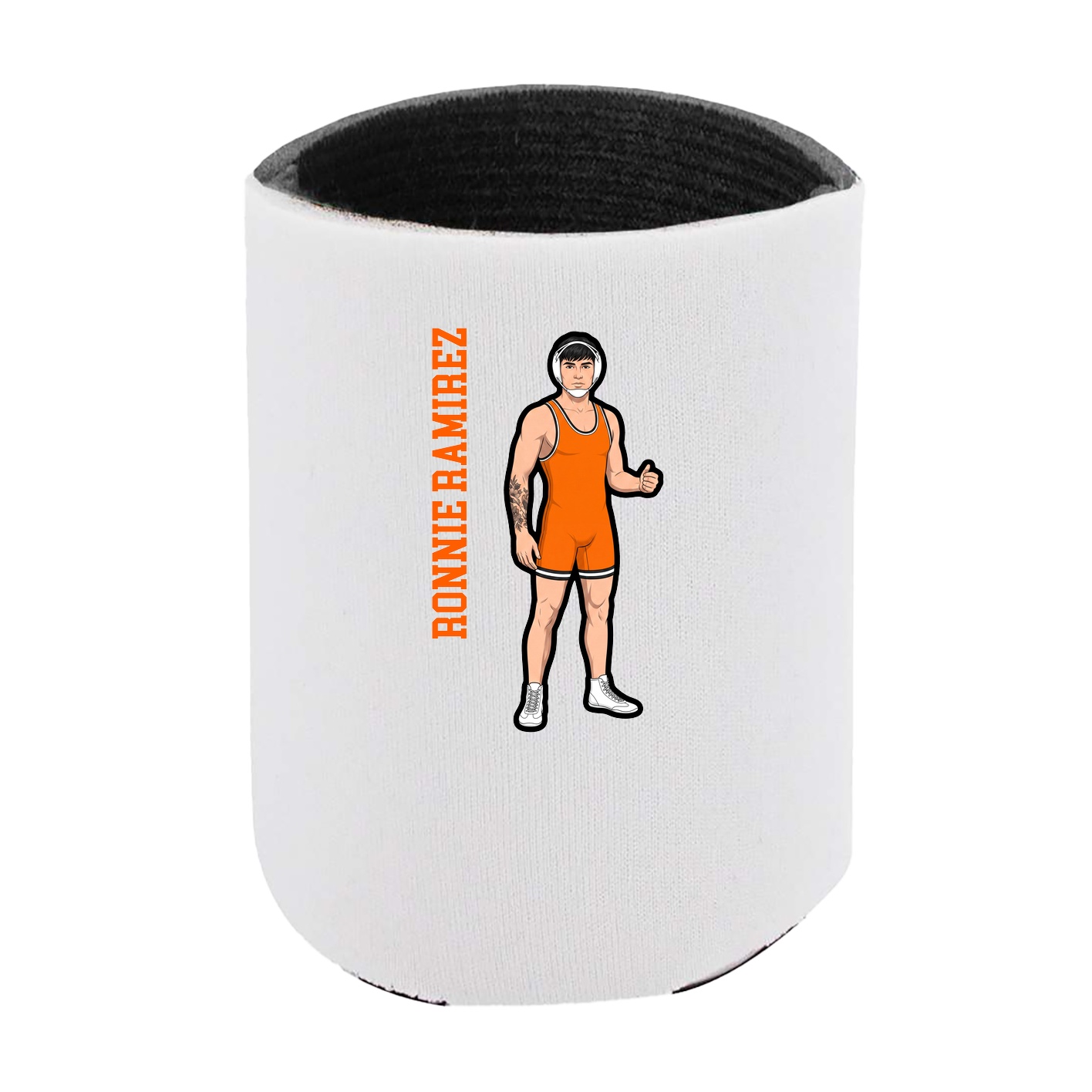 Can Holder — Name Vertical in White
