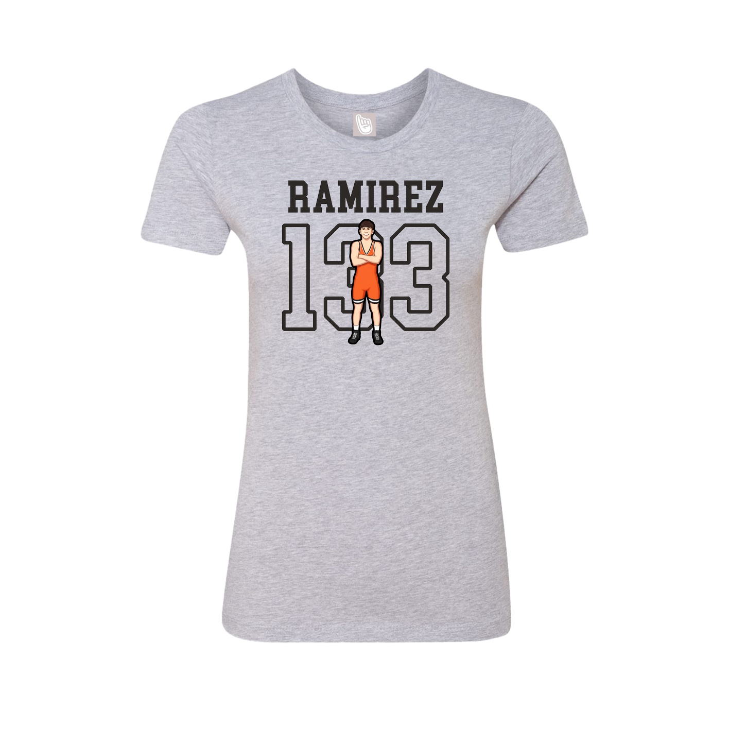 Fitted Women's Tee — Shirsey in Grey