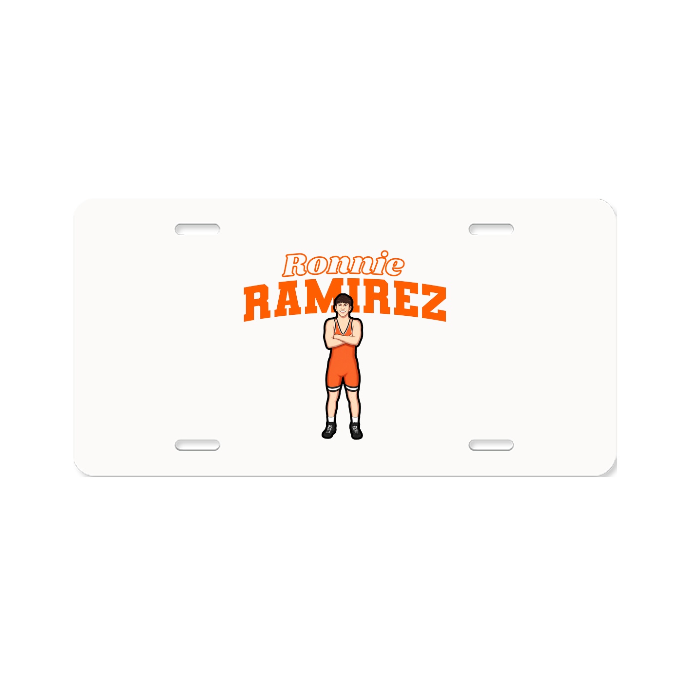 License Plate — Name Arch in Classic