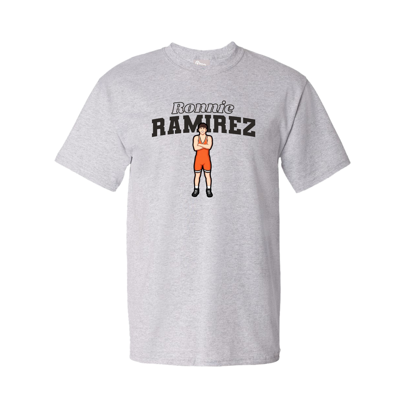 Tee — Name Arch in Grey
