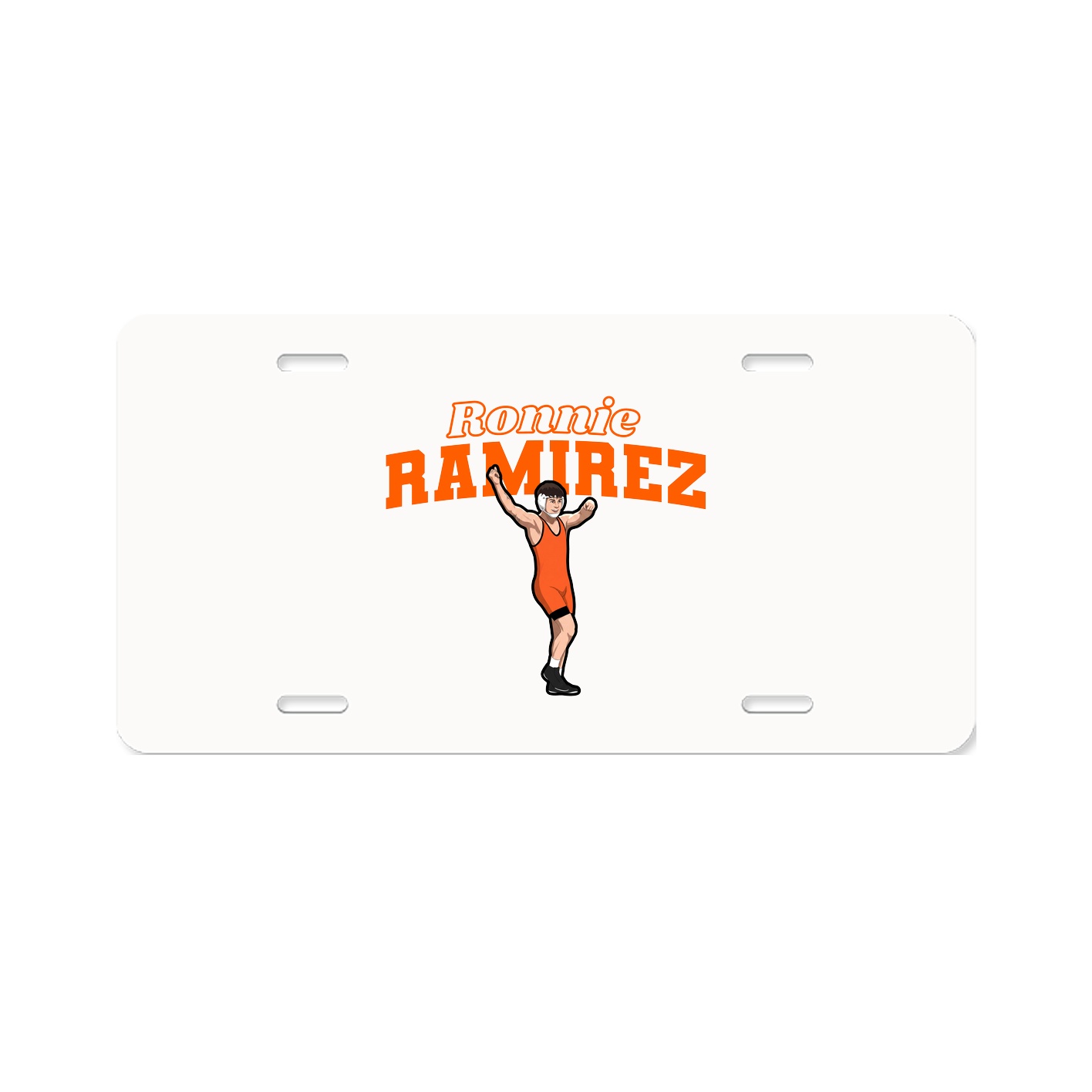 License Plate — Name Arch in Classic