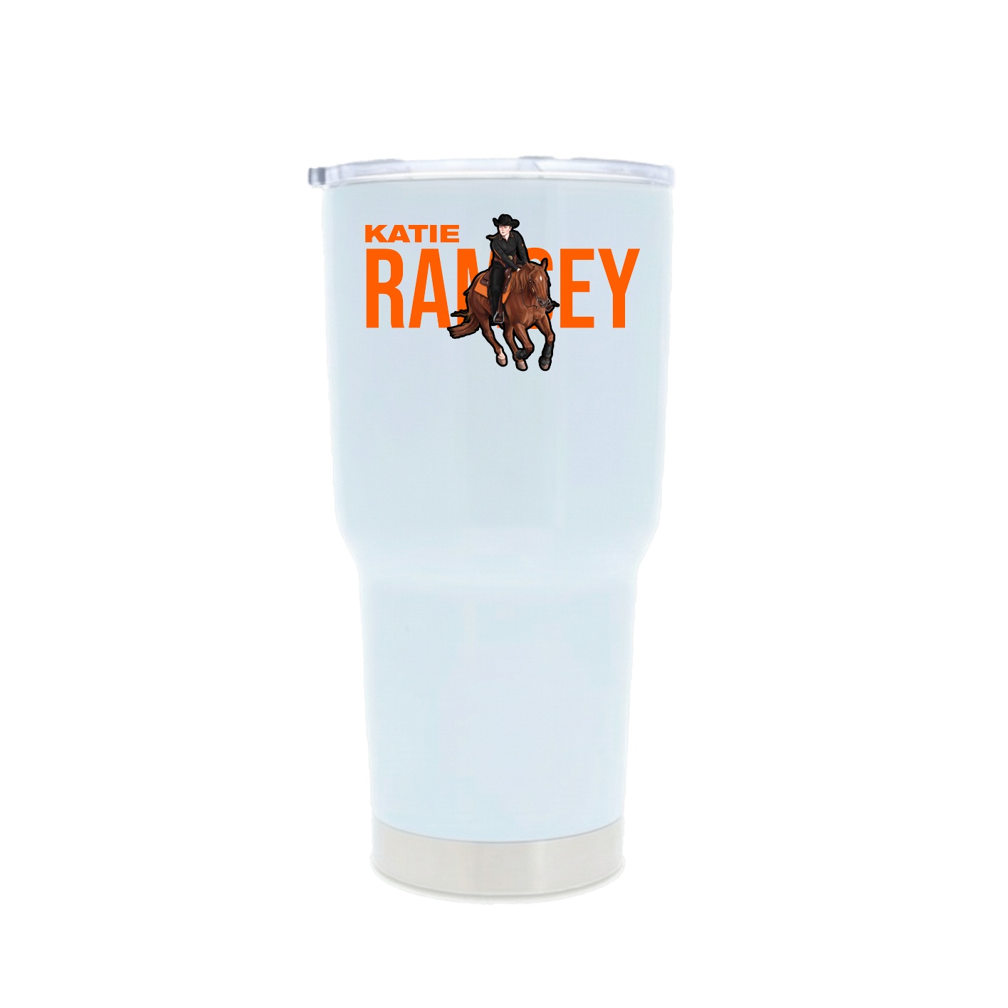30oz Stainless Steel Tumbler — Player Name in White
