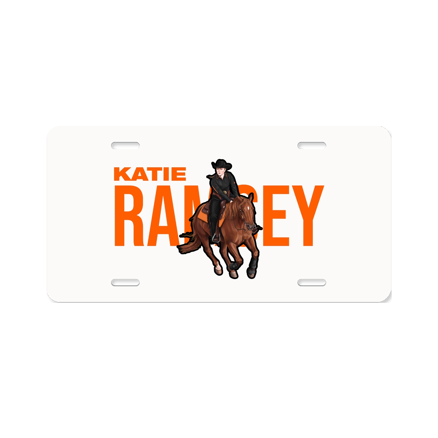 License Plate — Player Name in Classic
