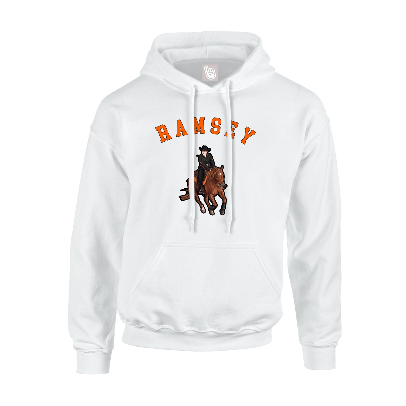 Hoodie — Shirsey Arch in White
