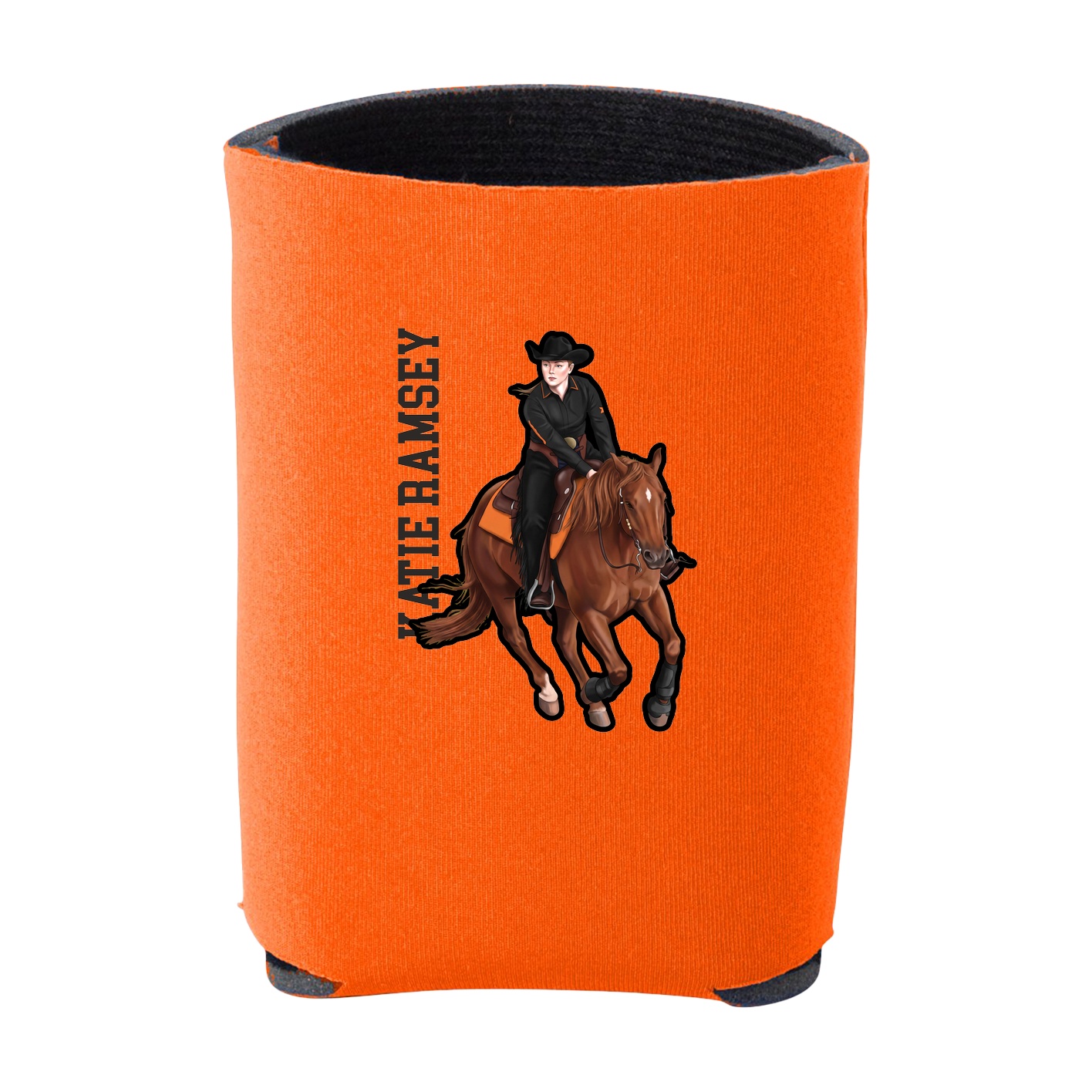 Can Holder — Name Vertical in Orange