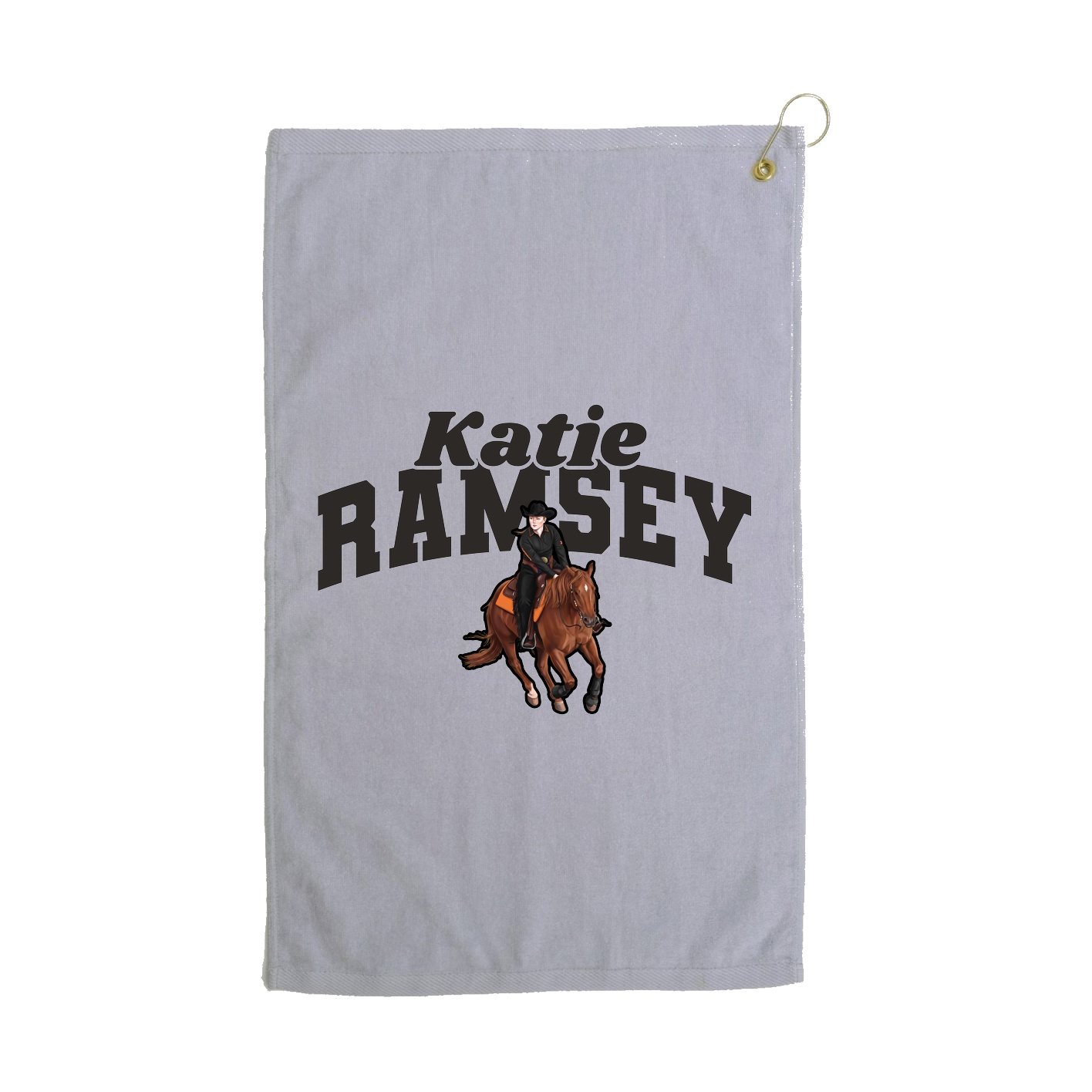 Golf Towel — Signature Arch in Grey