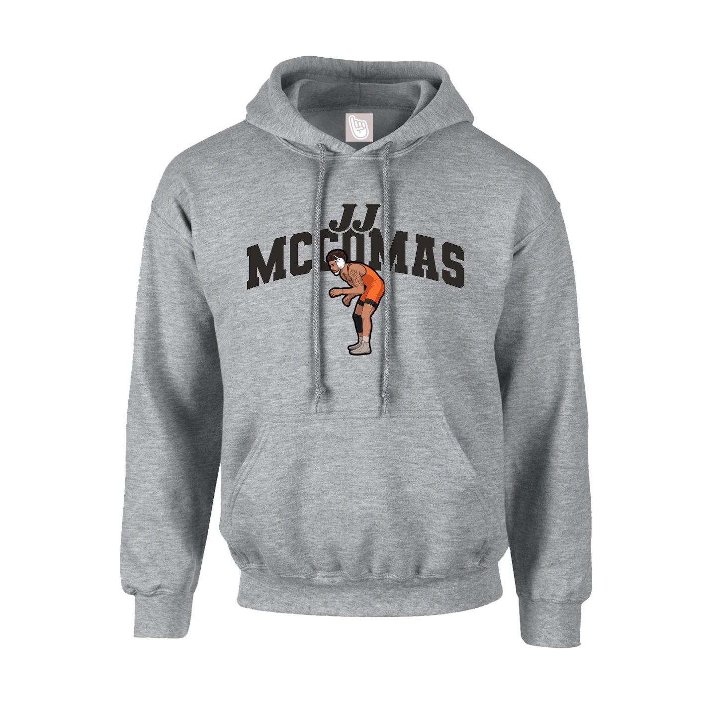 Youth Hoodie — Signature Arch in Grey