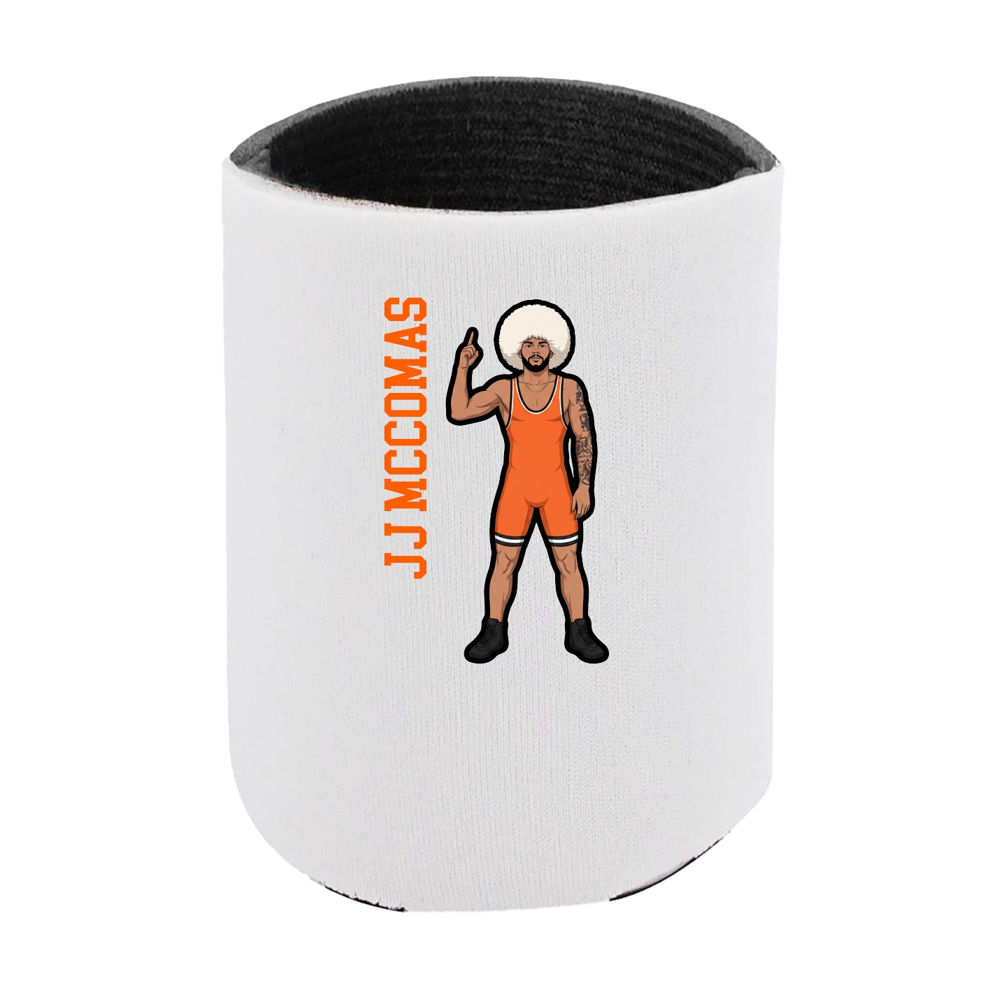 Can Holder — Name Vertical in White