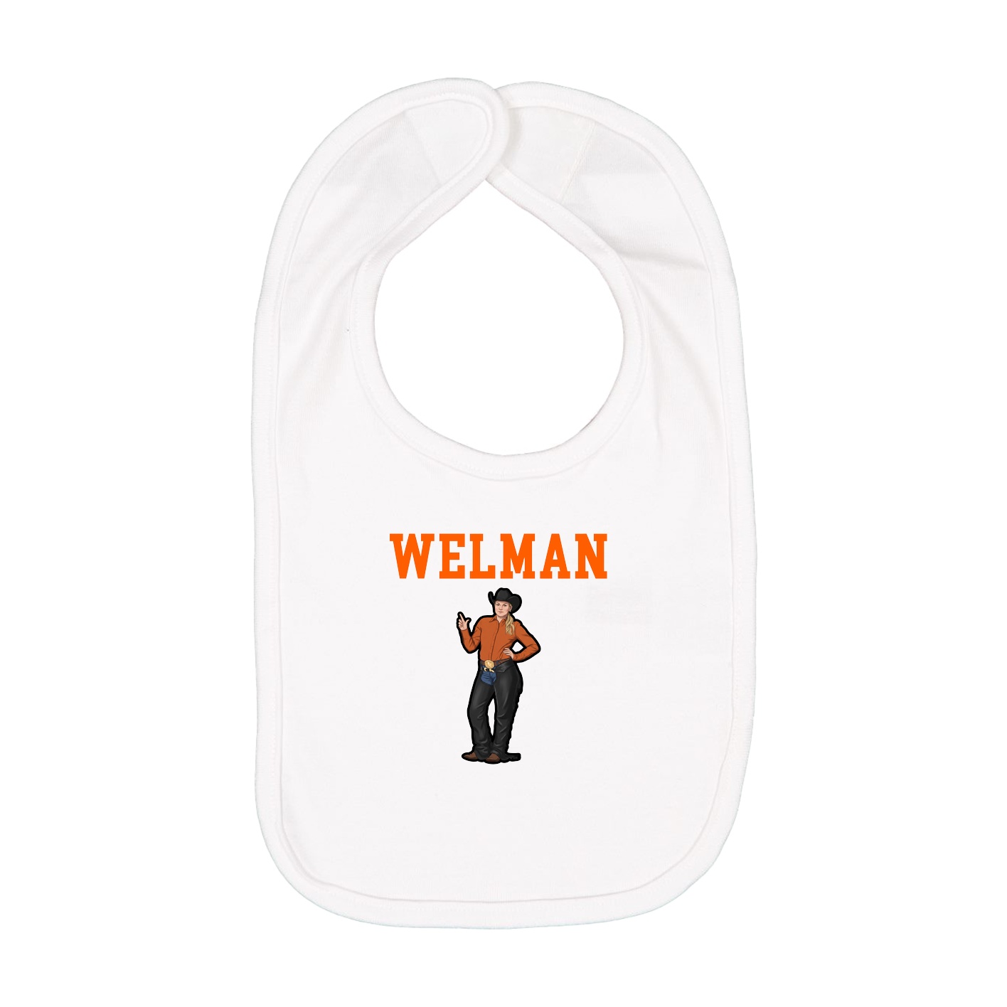 Infant Bib — Shirsey in White