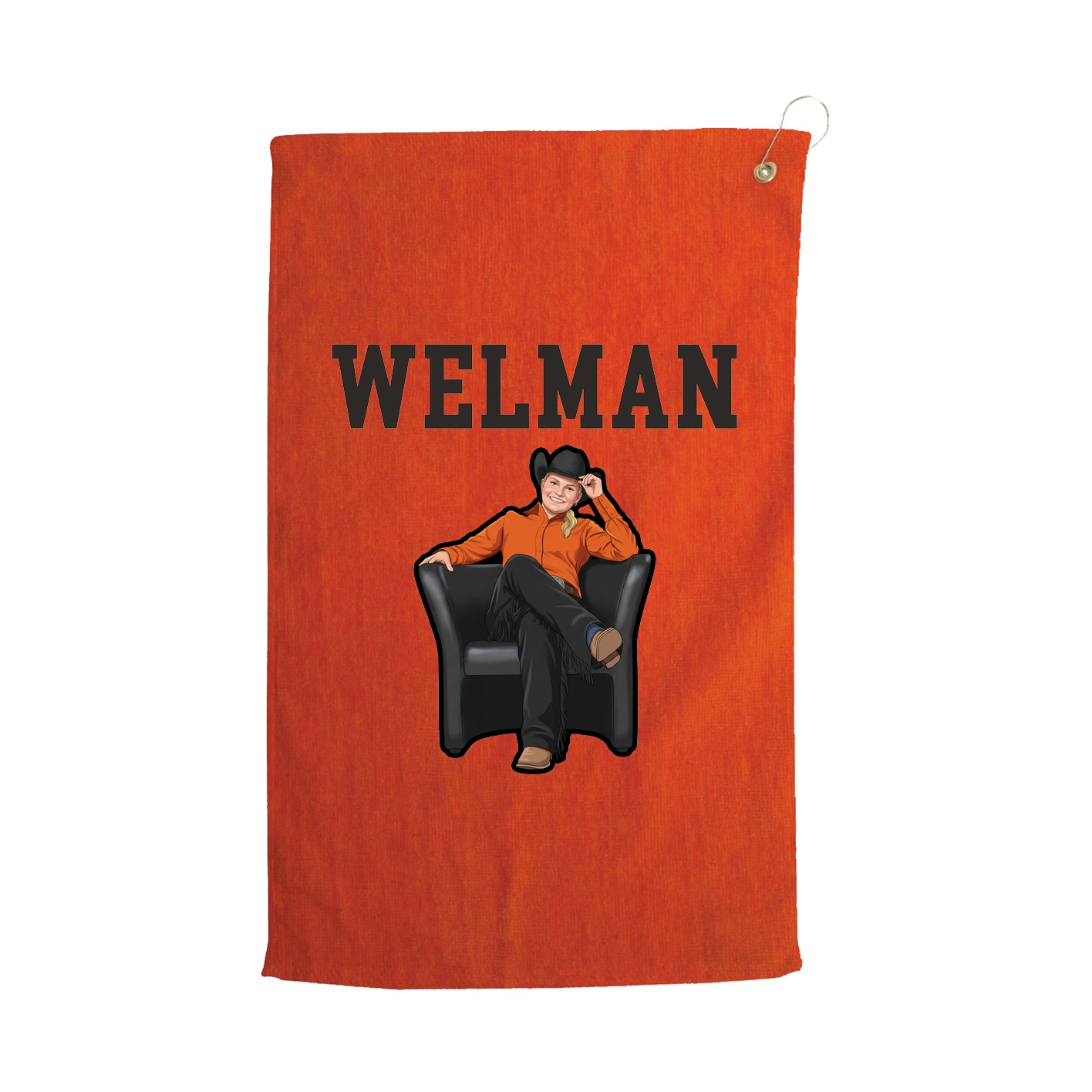 Golf Towel — Shirsey in Orange