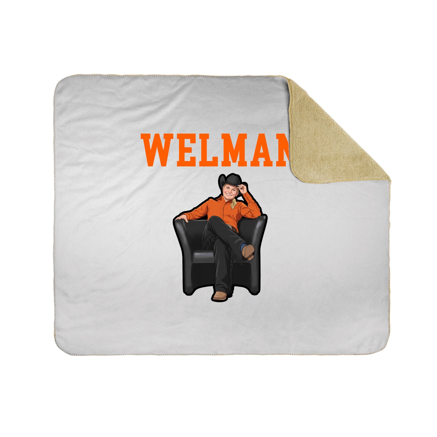 Throw Blanket — Shirsey in White