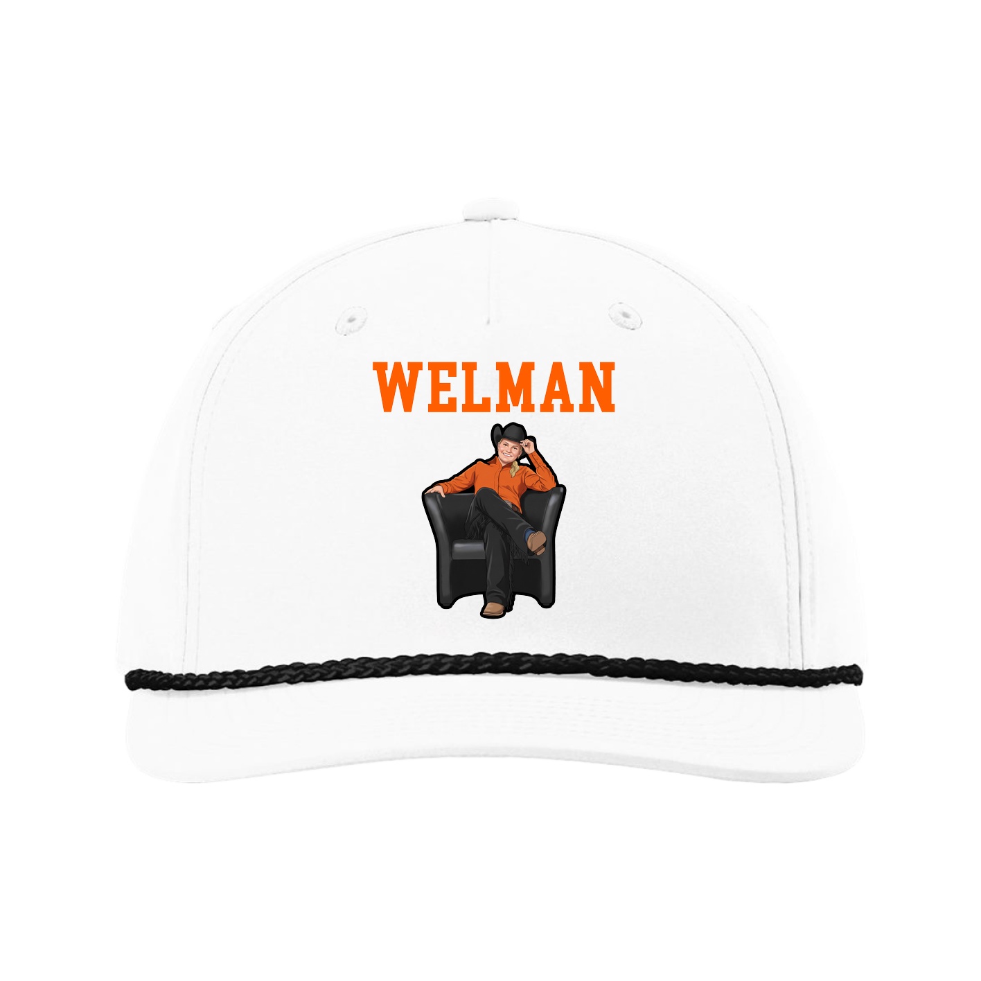 Five-Panel Classic Rope Cap — Shirsey in White