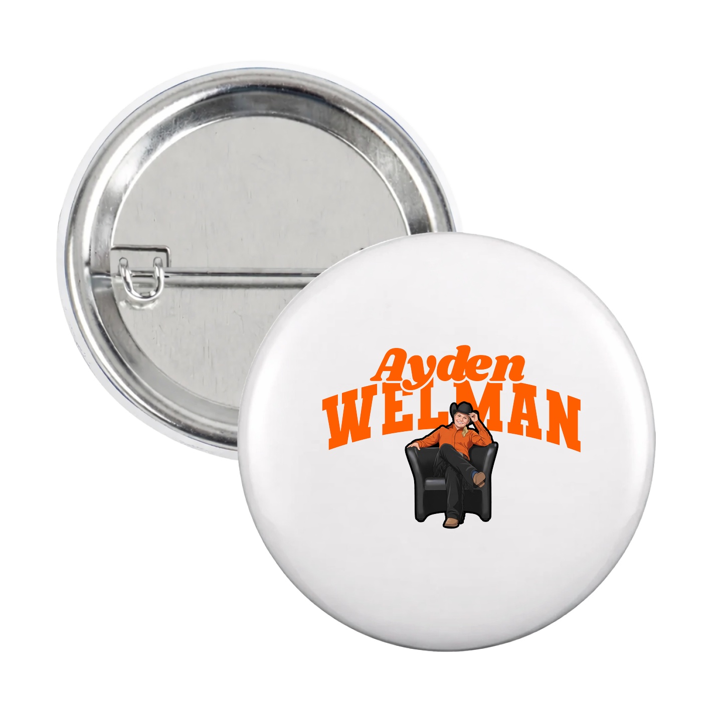 Game Day Button — Signature Arch in White