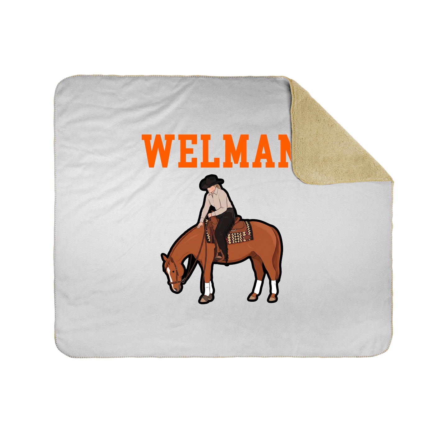 Throw Blanket — Shirsey in White