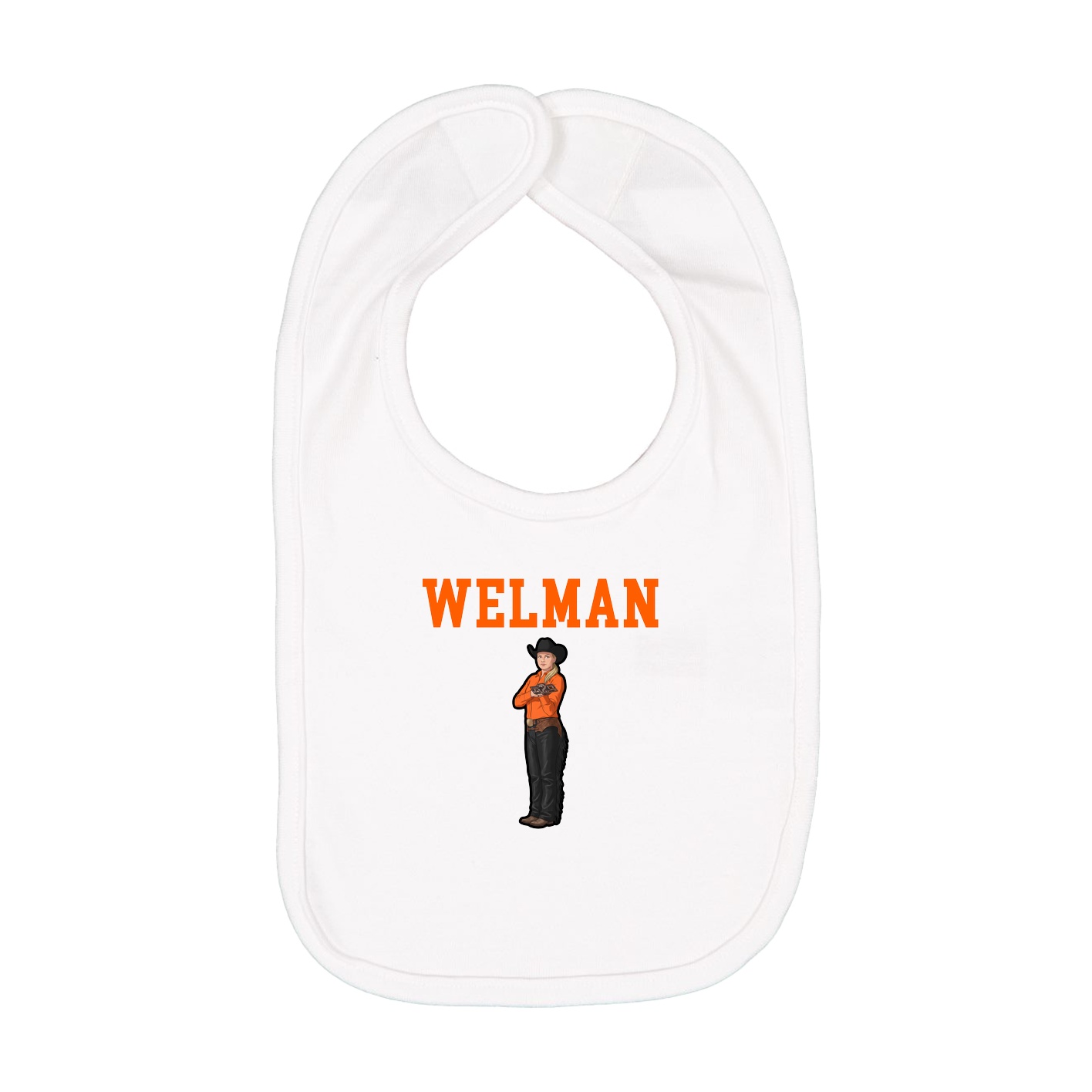 Infant Bib — Shirsey in White