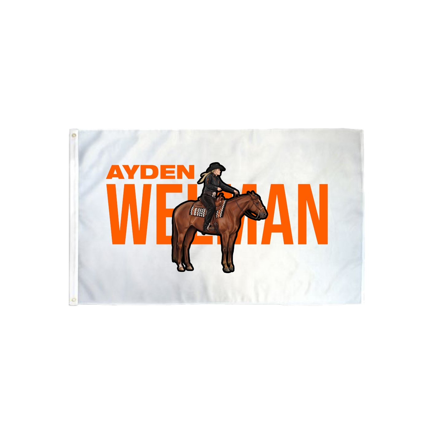 3x5 Flag — Player Name in Classic