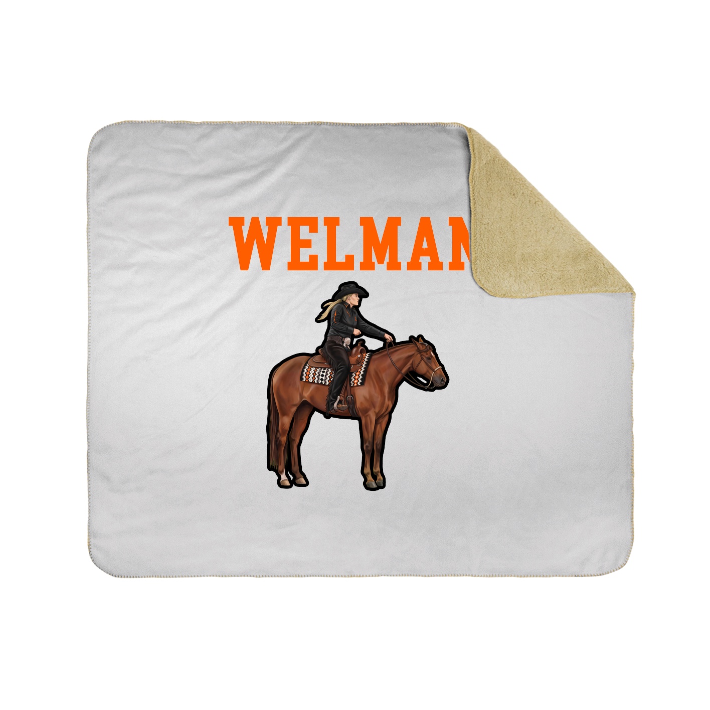 Throw Blanket — Shirsey in White