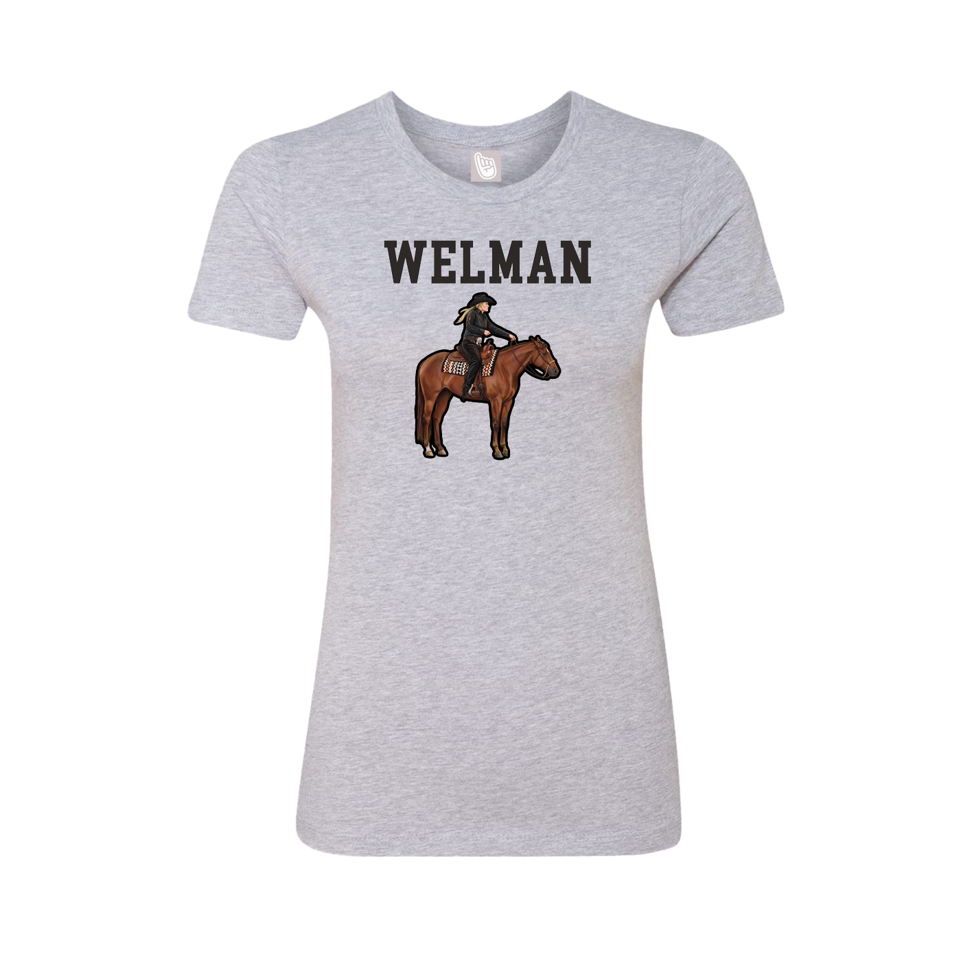 Fitted Women's Tee — Shirsey in Grey