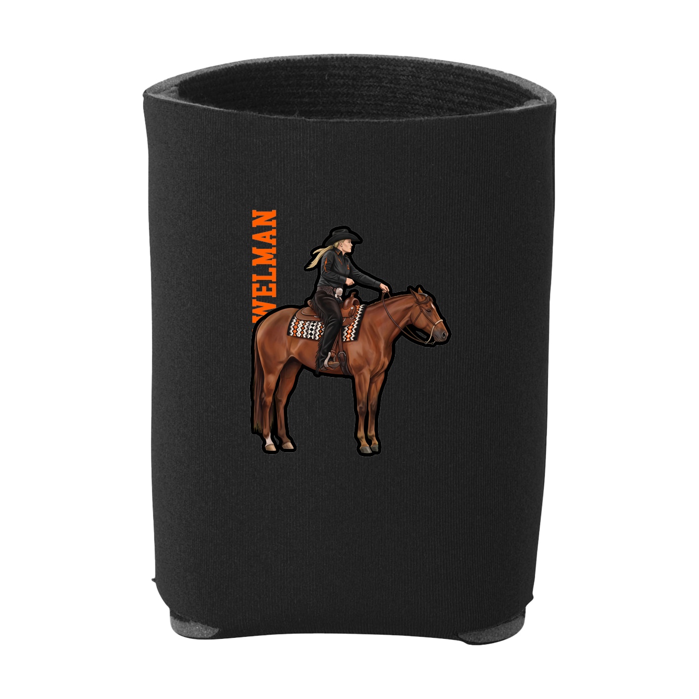 Can Holder — Name Vertical in Black