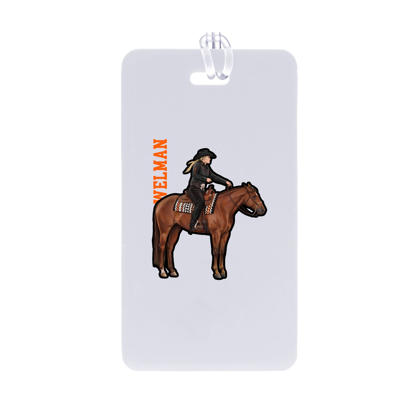 Bag Tag — Name Vertical in Classic